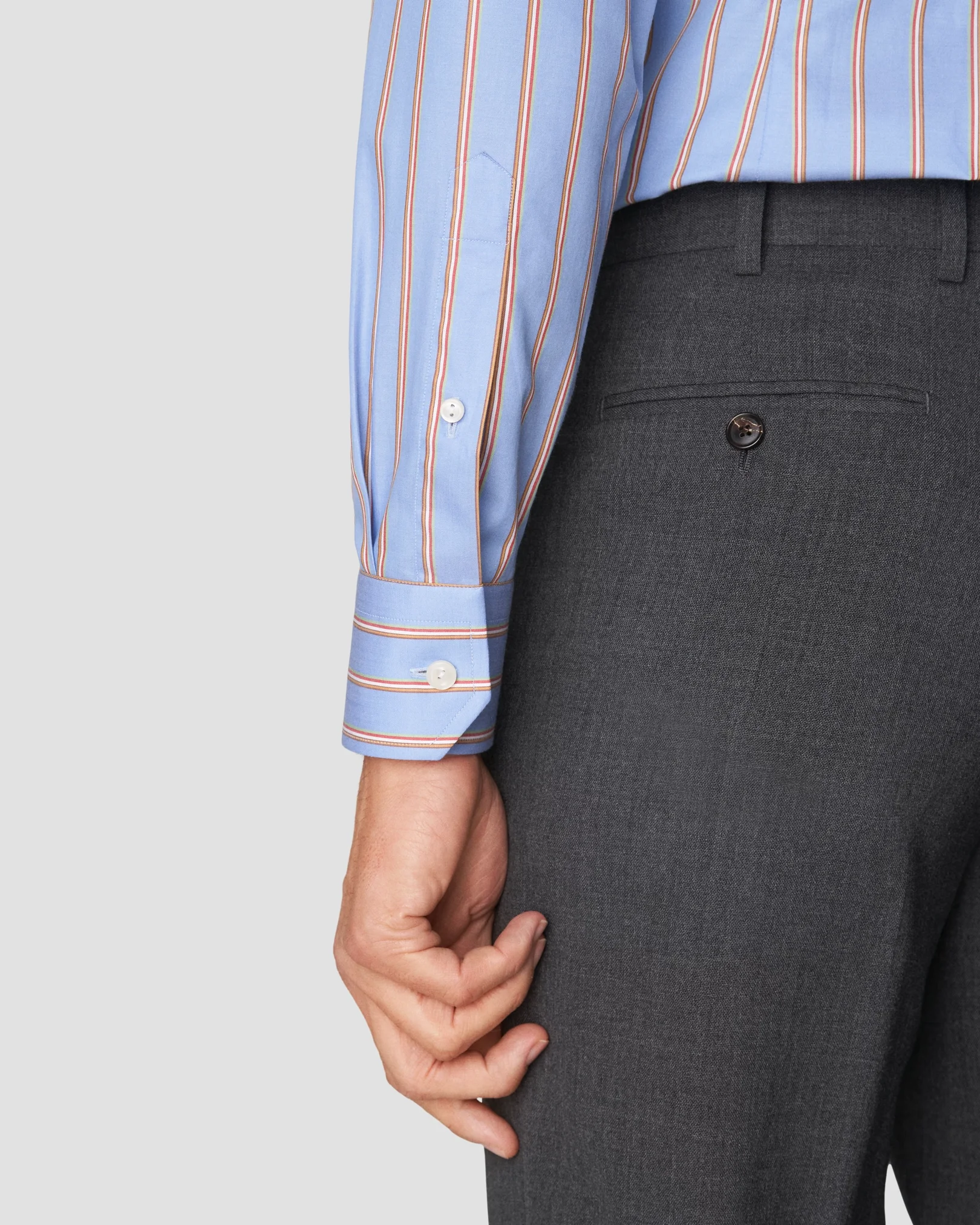 Eton - light blue finetwill cut away