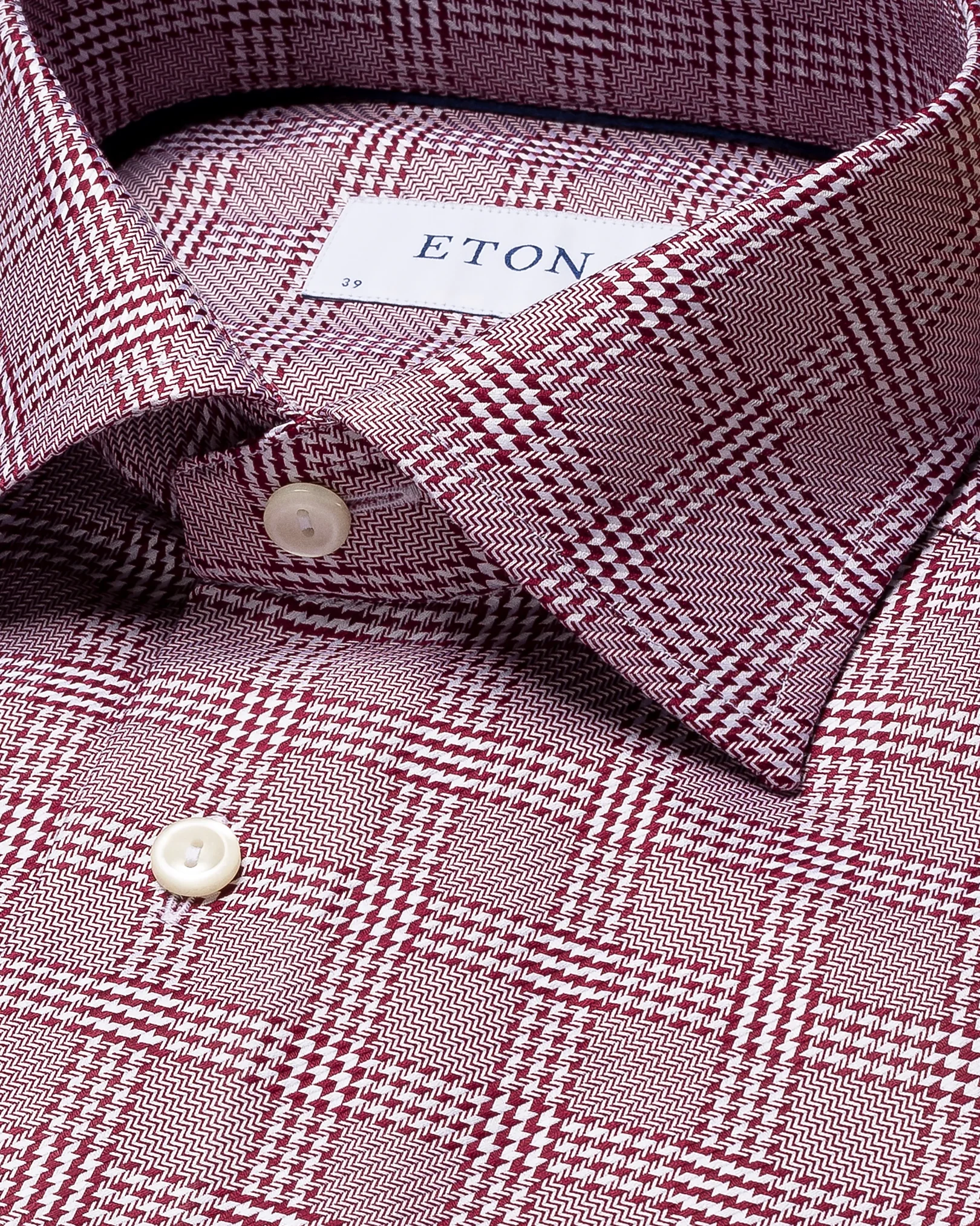 Eton - red textured twill