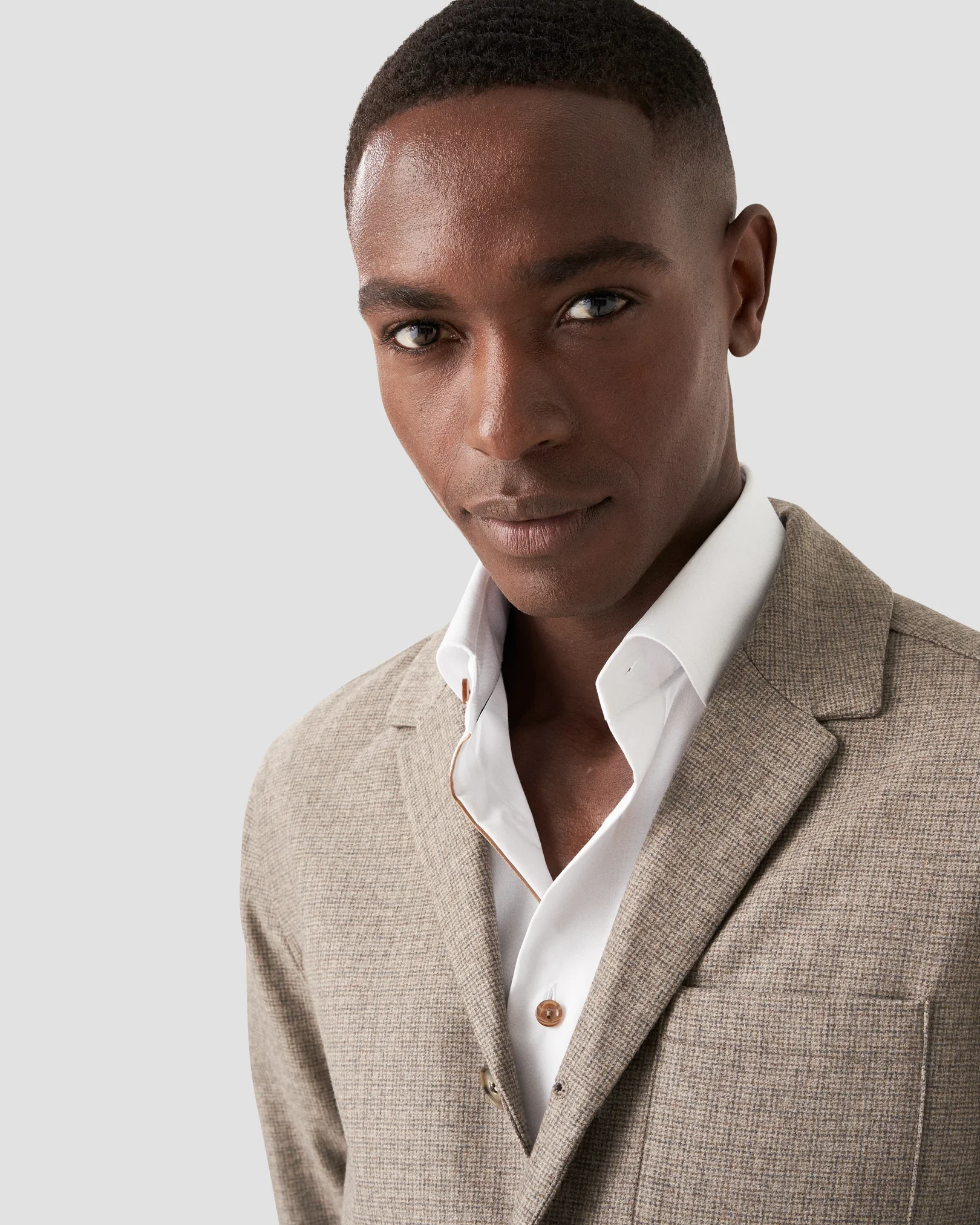 Eton - brown flannel overshirt