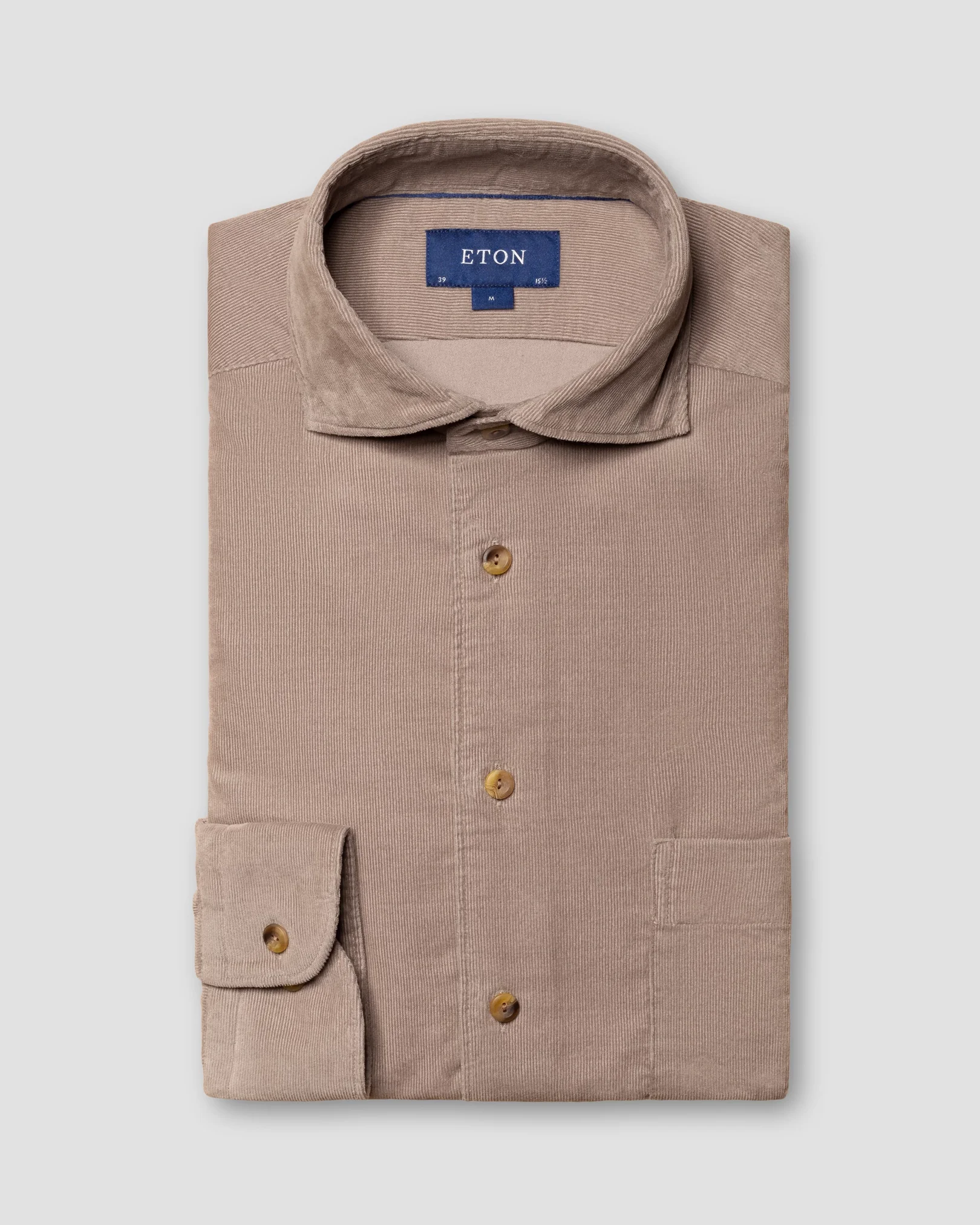 Eton - Light Brown Corduroy Shirt