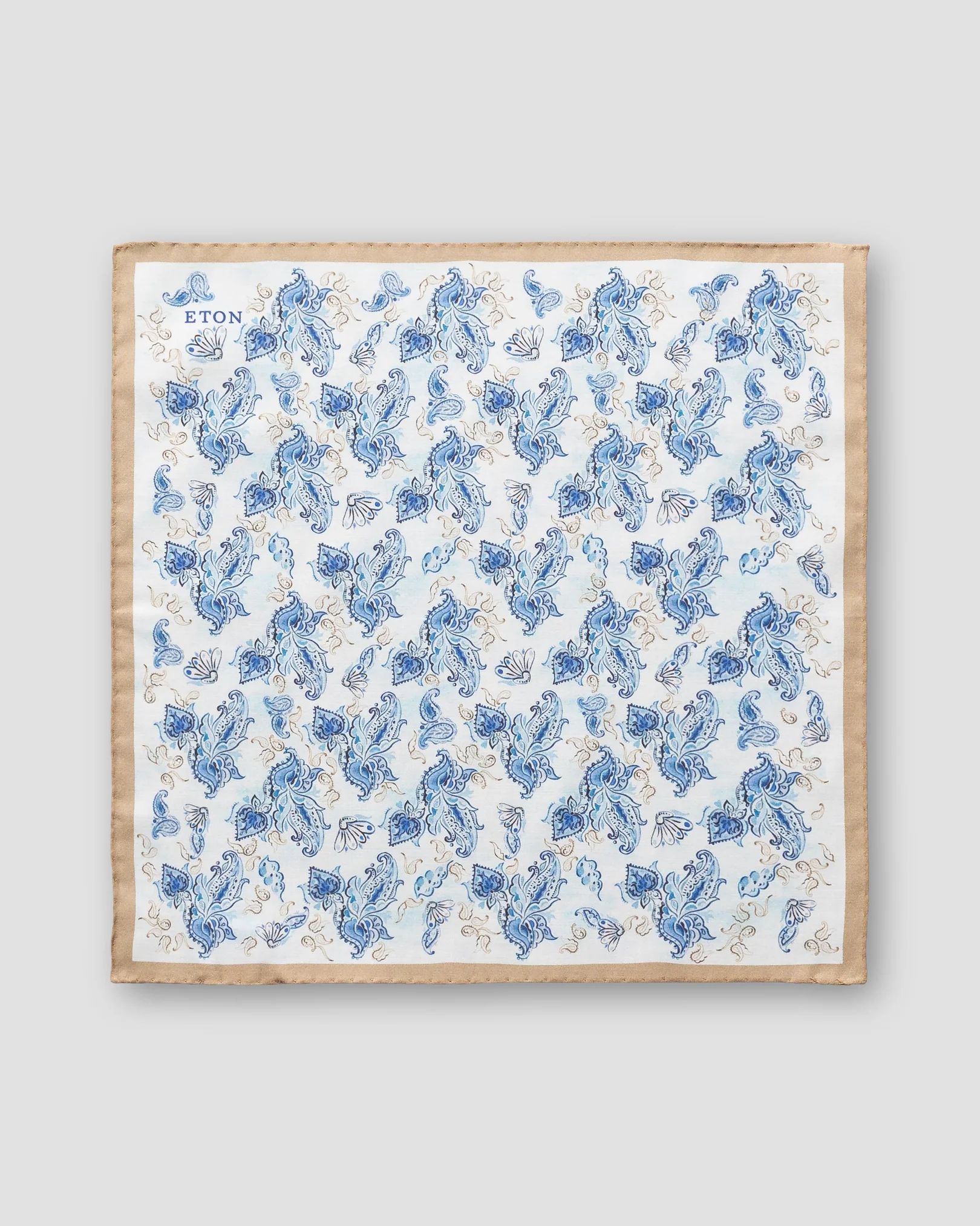 Eton - hand painted paisley pocket square