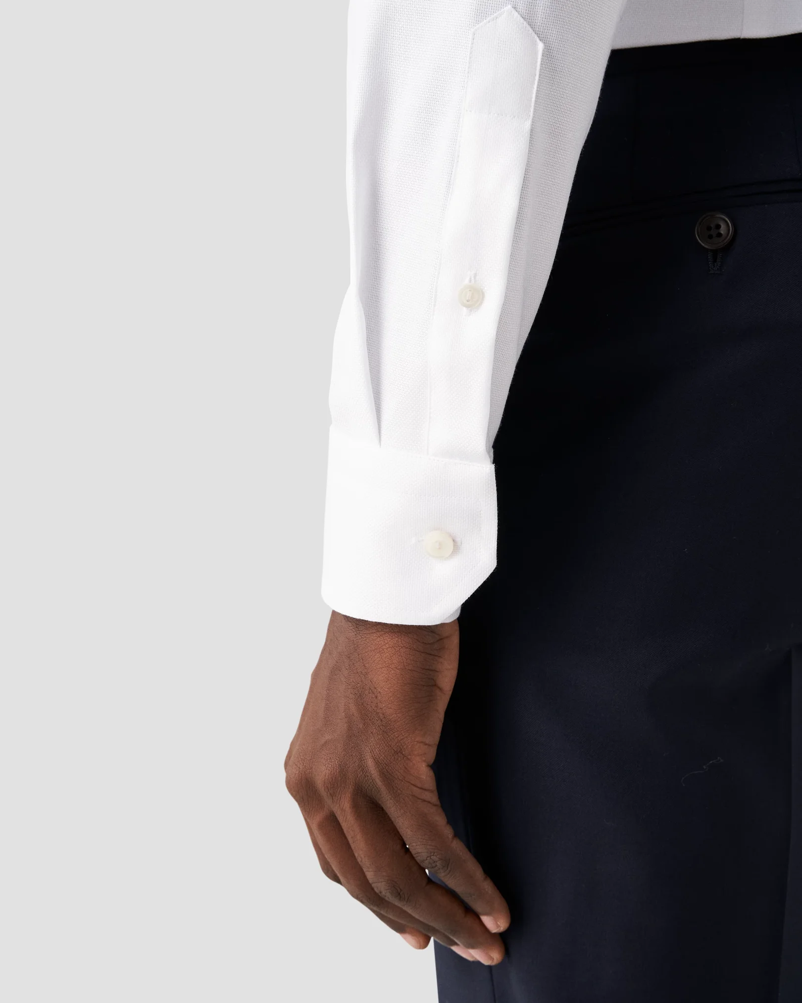 Eton - white royal dobby cut away
