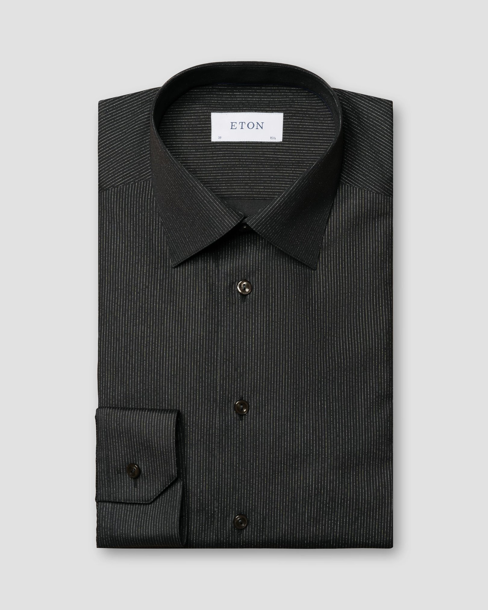 Eton - black evening poplin
