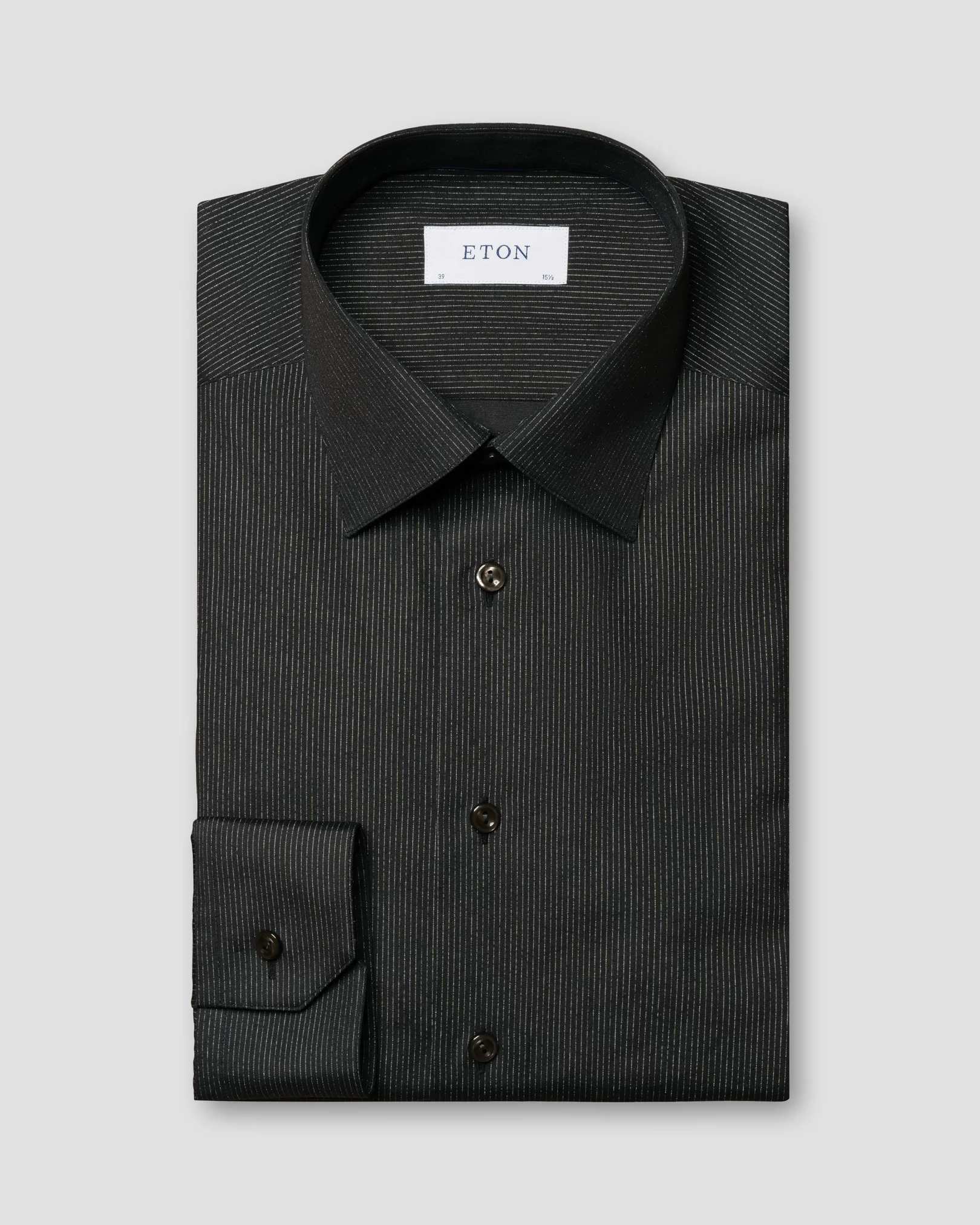Eton - black evening poplin