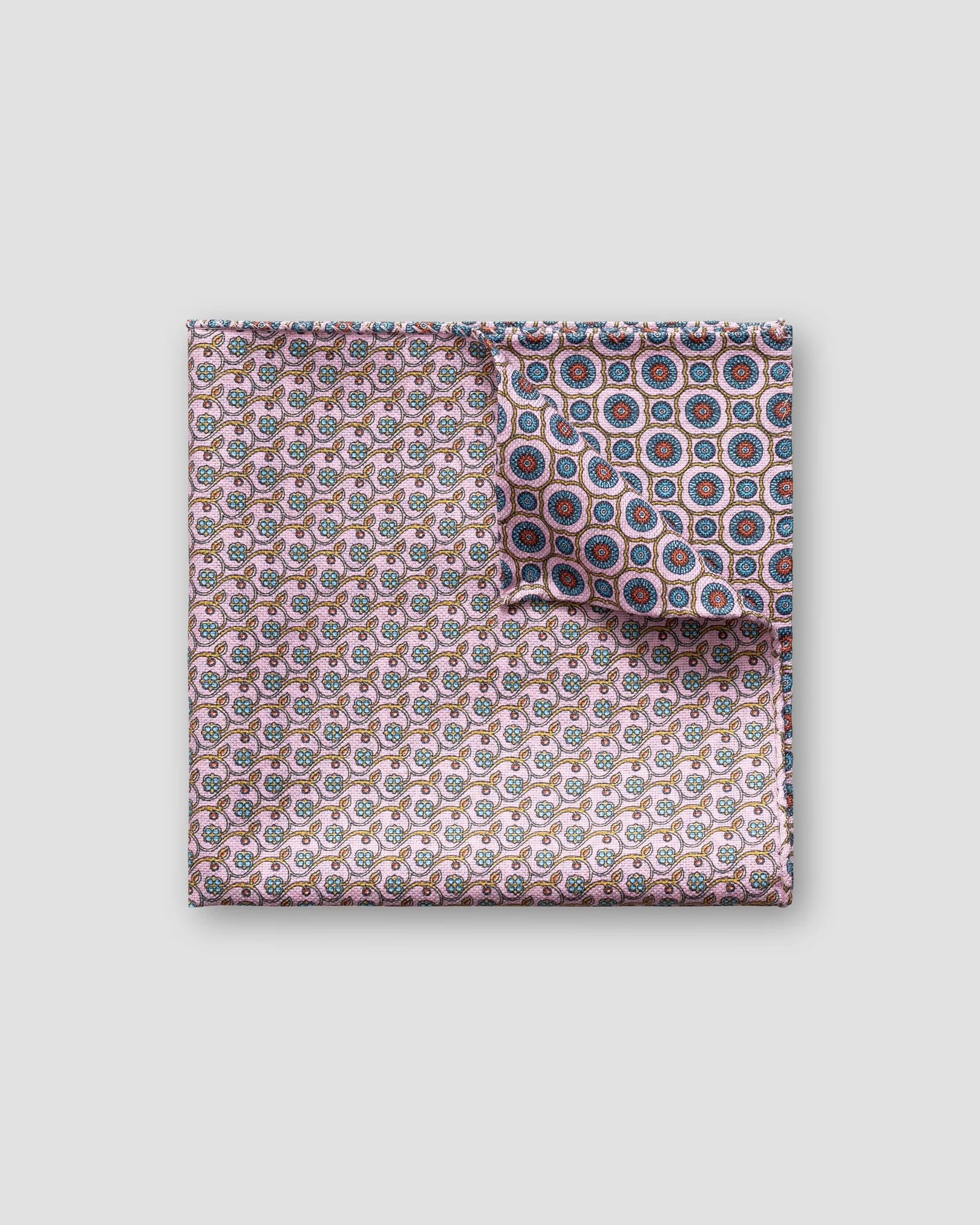 Eton - red micro print cotton pocket square