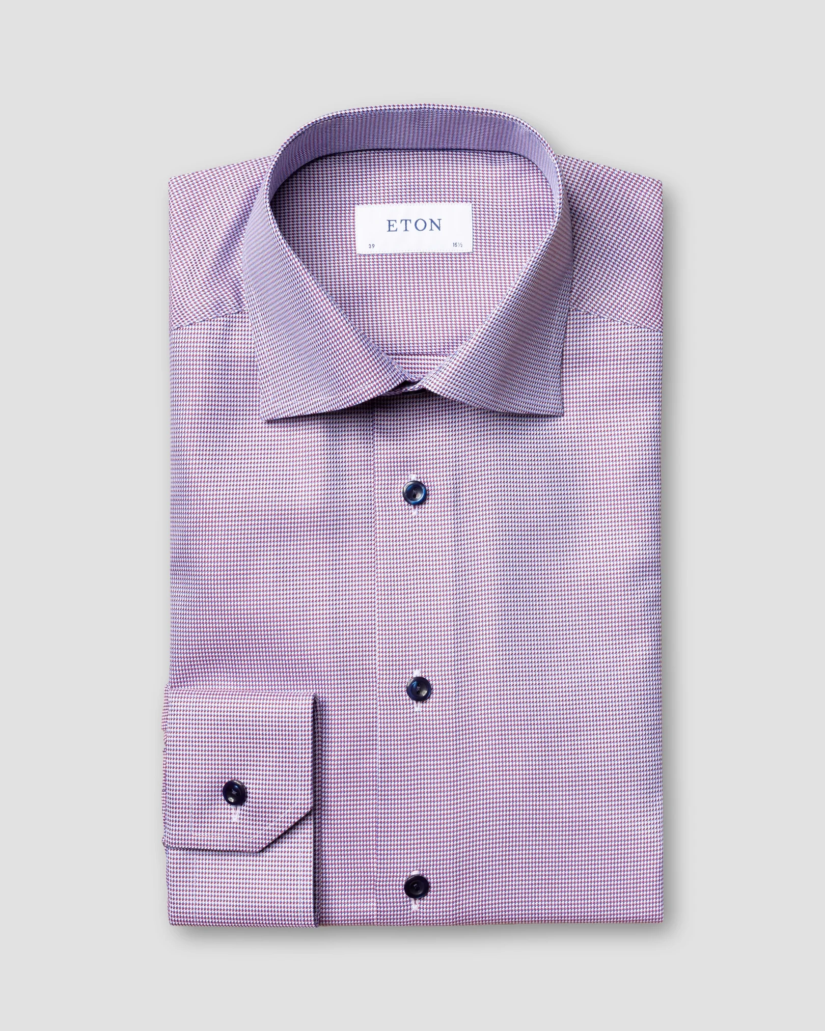 Eton - blue red twill shirt