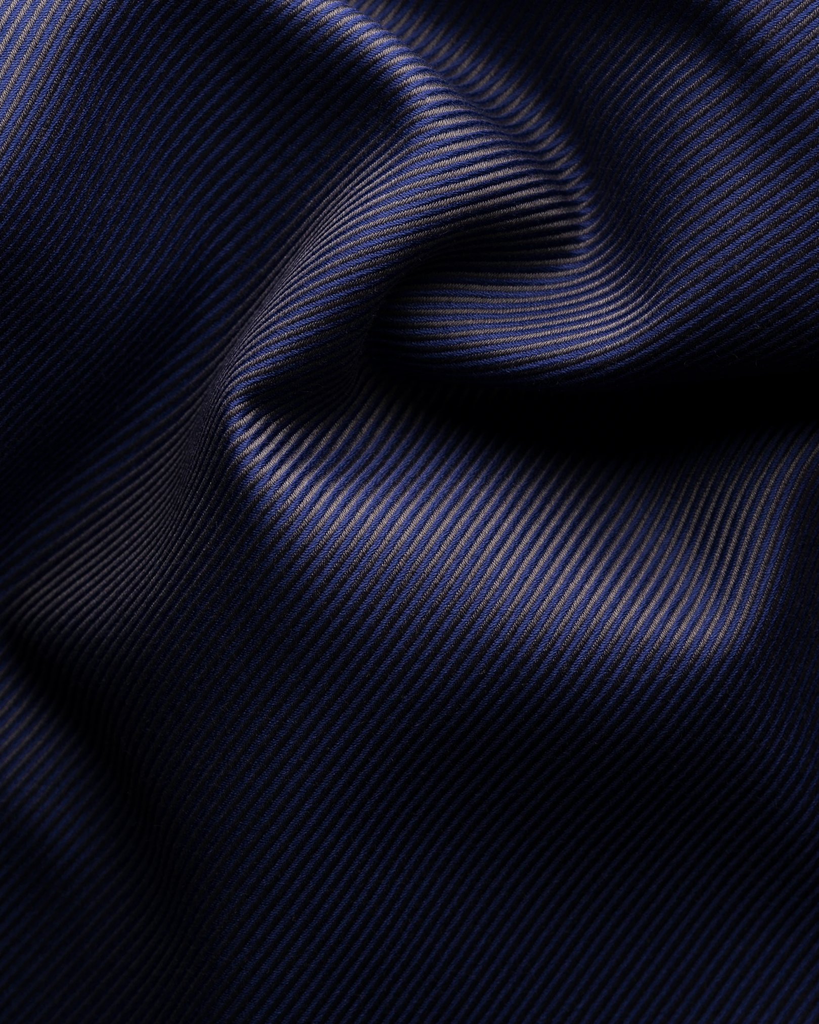 Eton - dark purple textured twill shirt