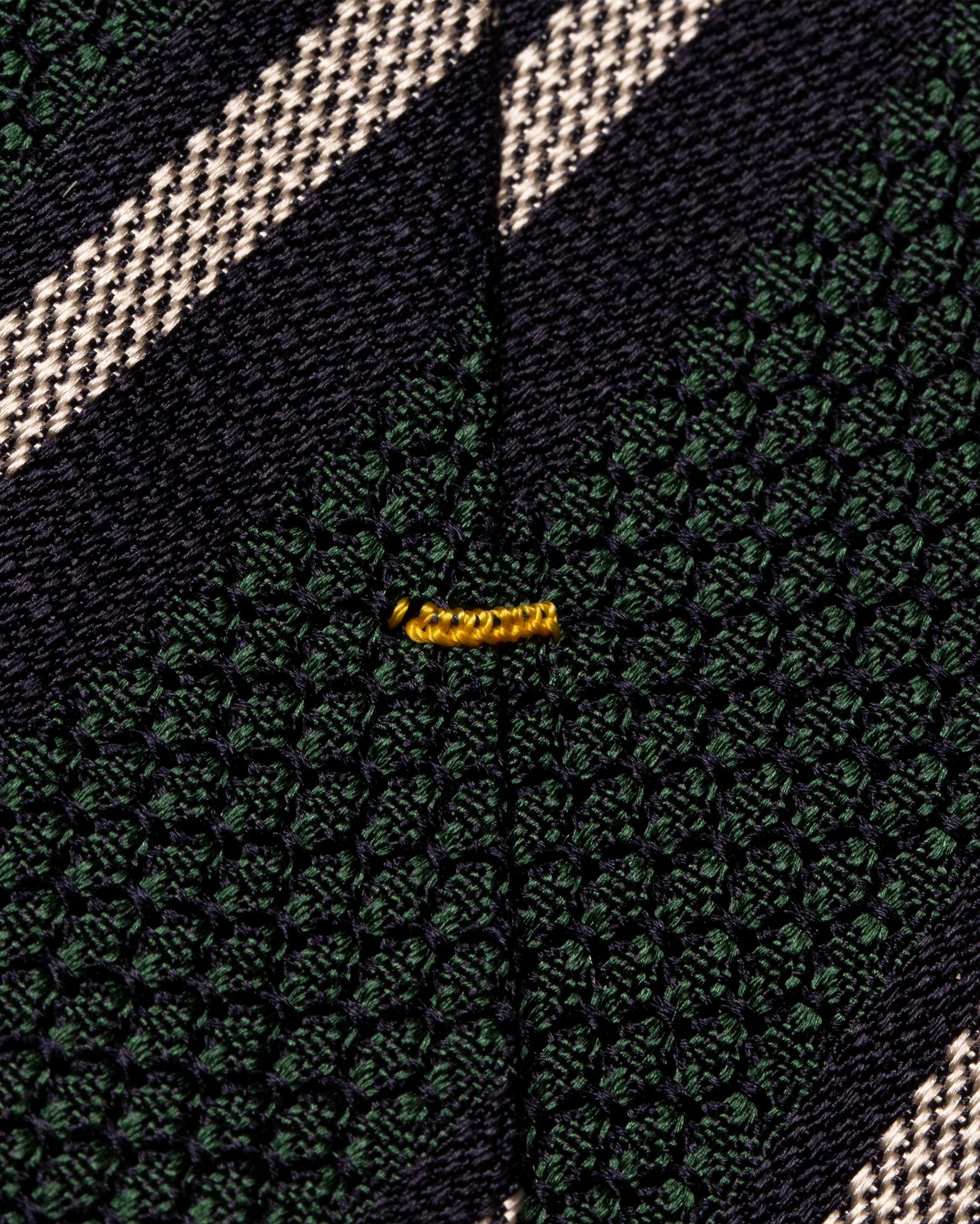 Eton - dark green grenadine tie