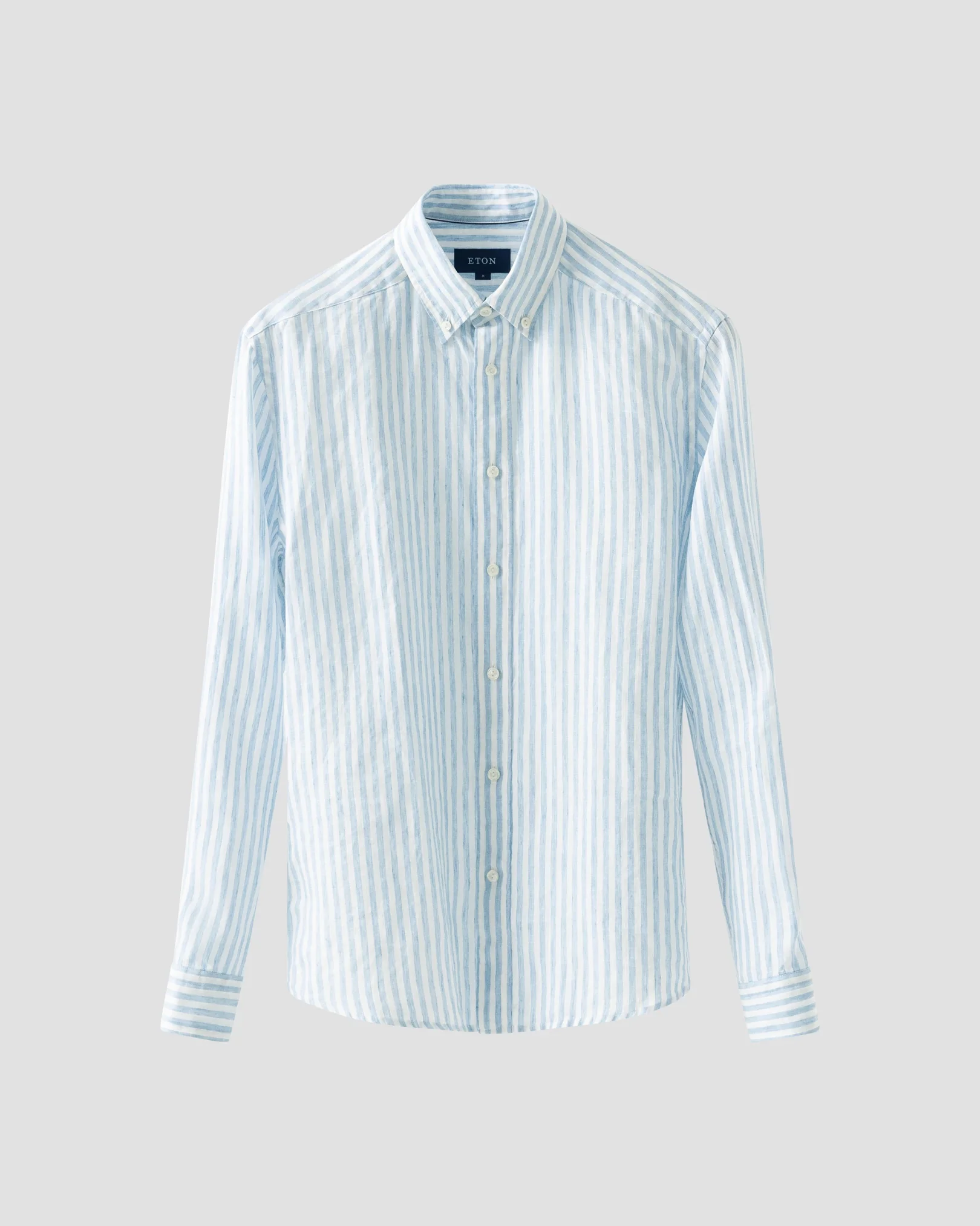Eton - classic wide striped linen shirt