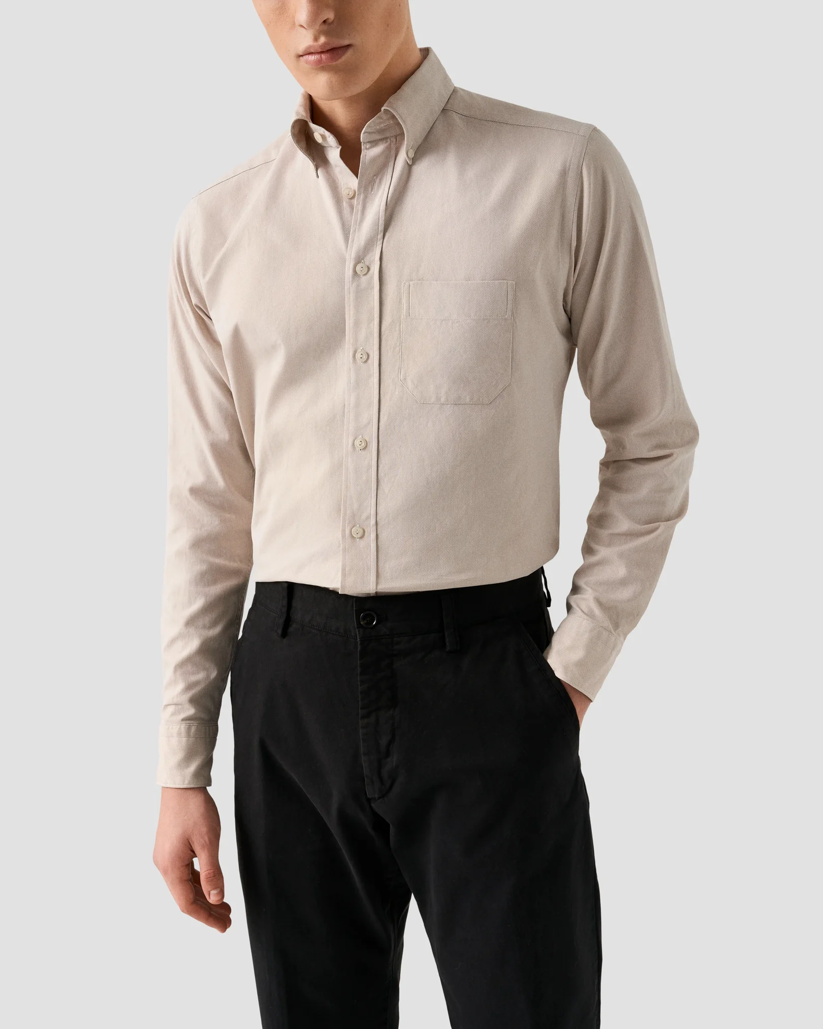 Eton - solid royal oxford shirt