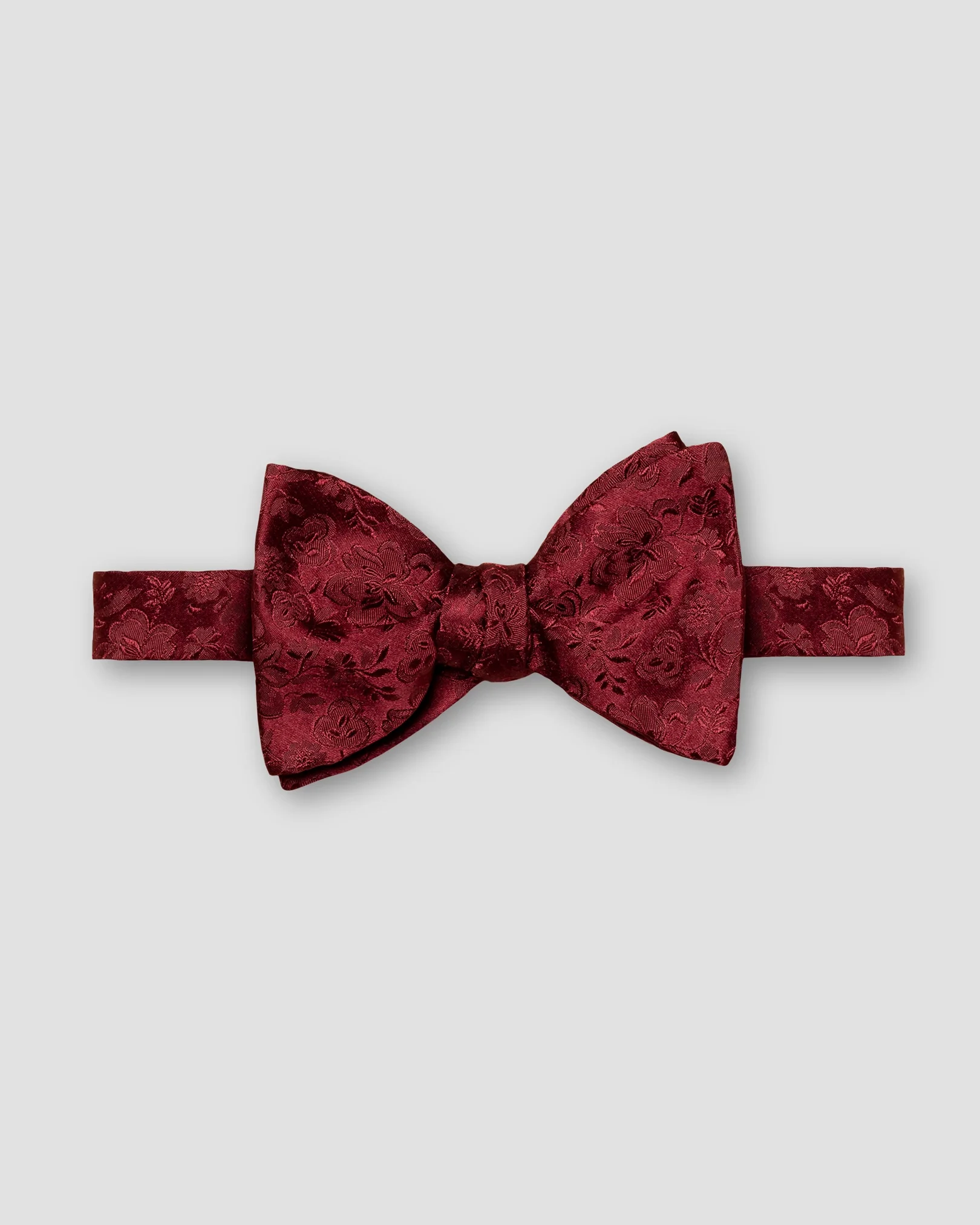 Eton - burgundy flower printed bowtie