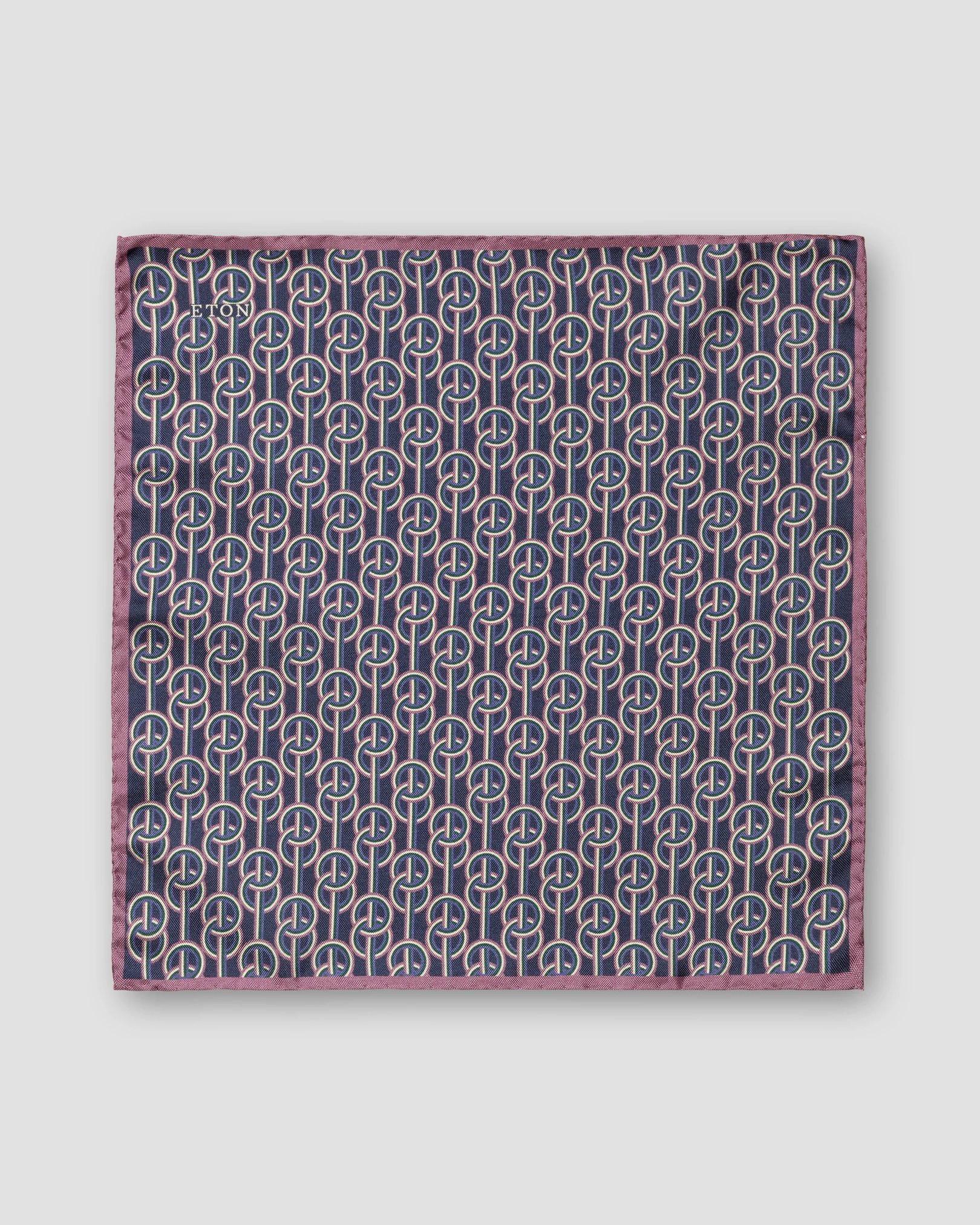 Eton - dark purple chain print