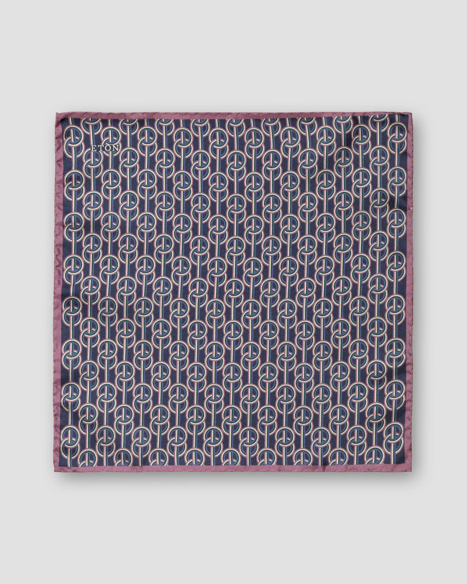 Eton - dark purple chain print