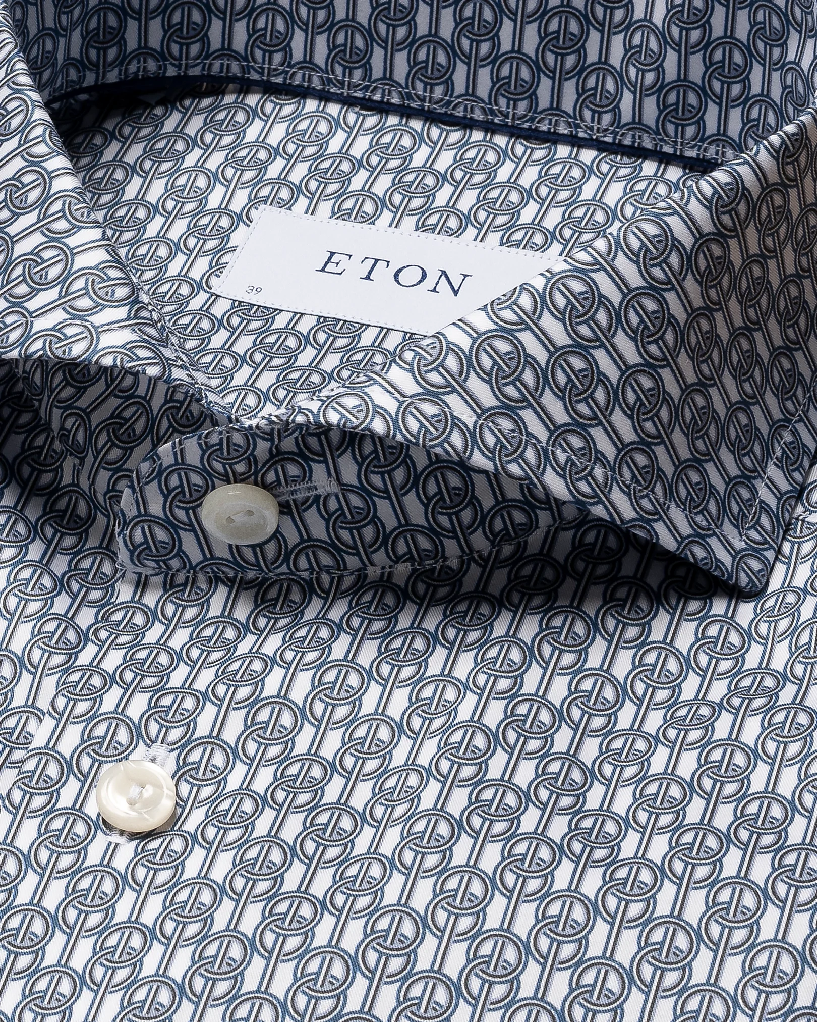Eton - dark blue fine twill shirt