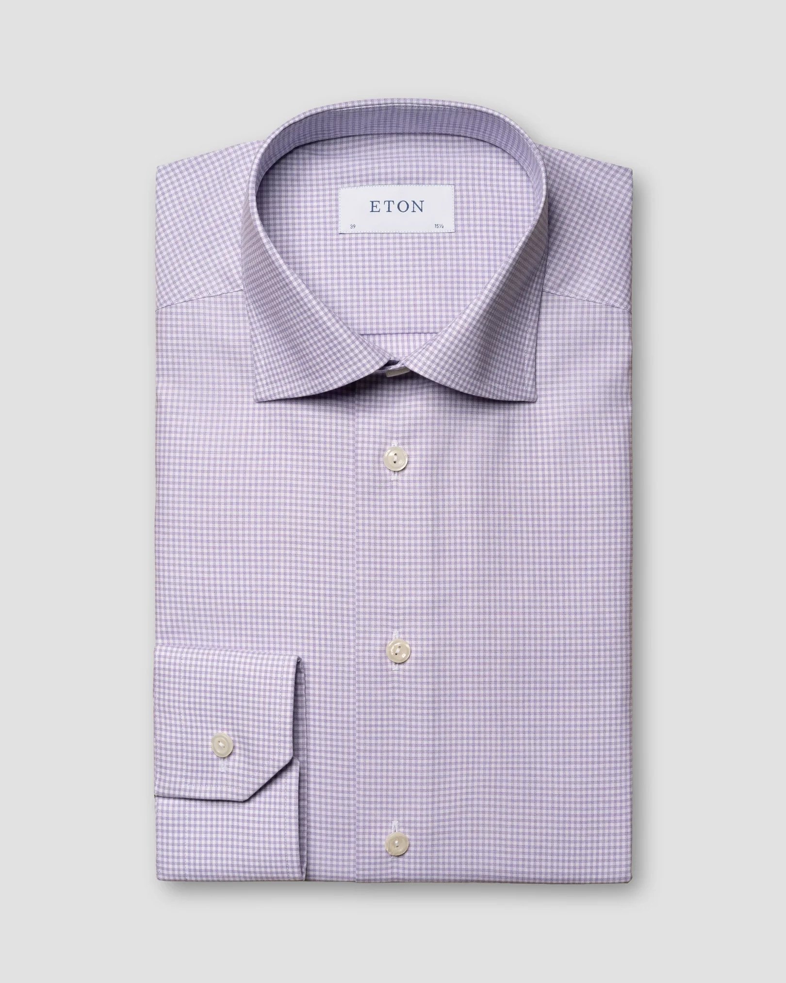 Eton - light purple twill cut away single contemporary