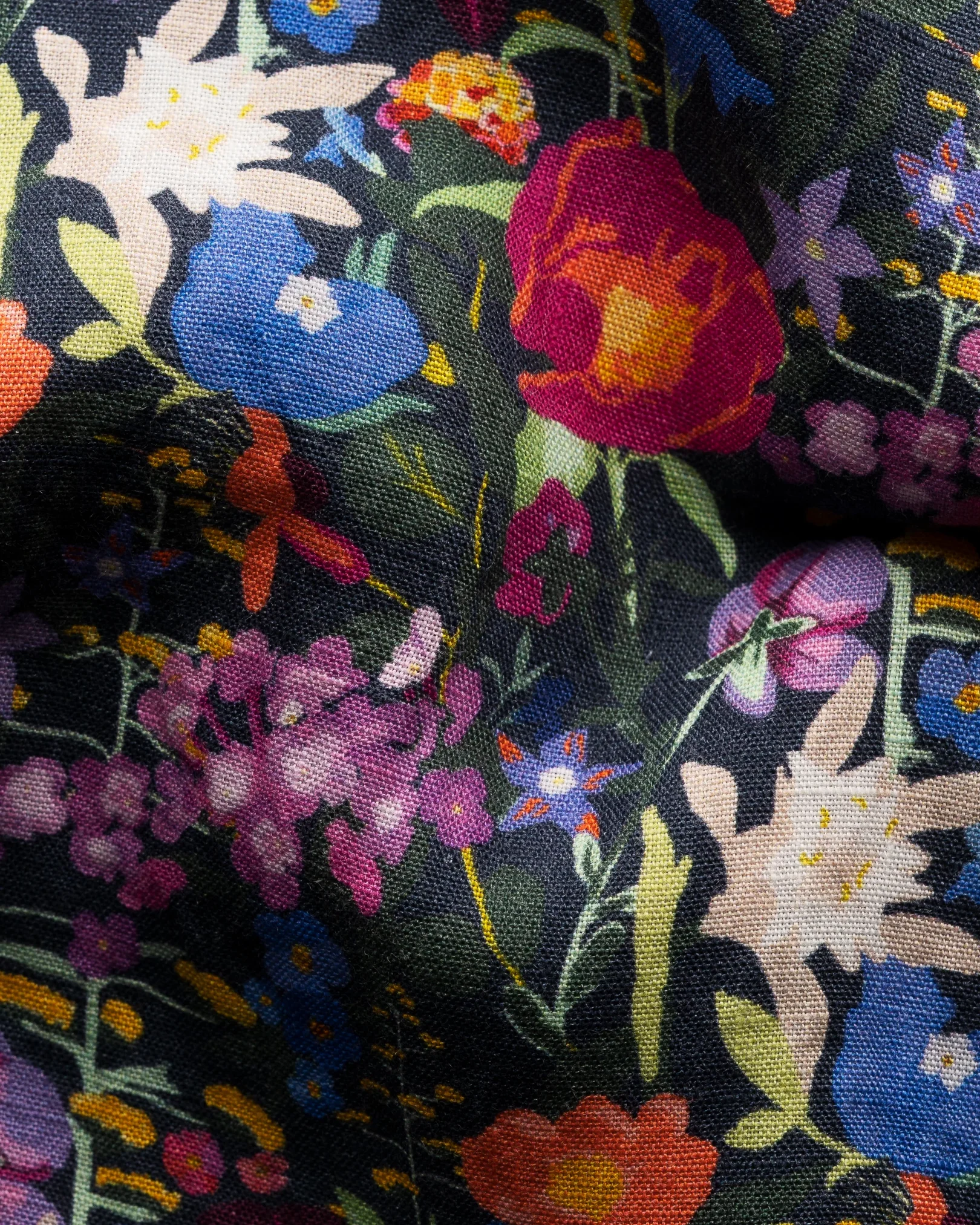 Eton - dark purple linen