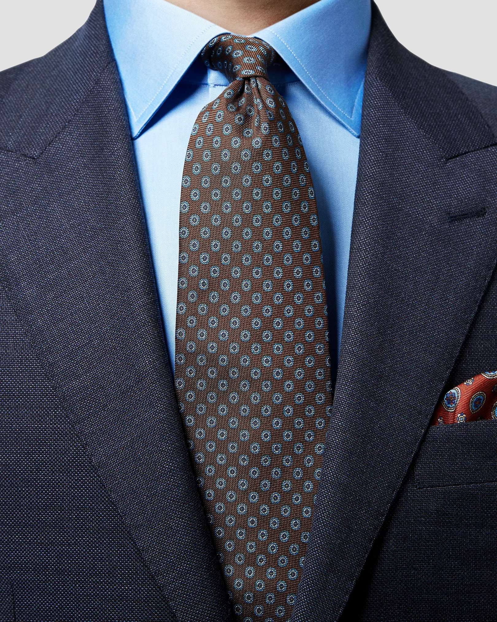 Eton - dark brown geometric