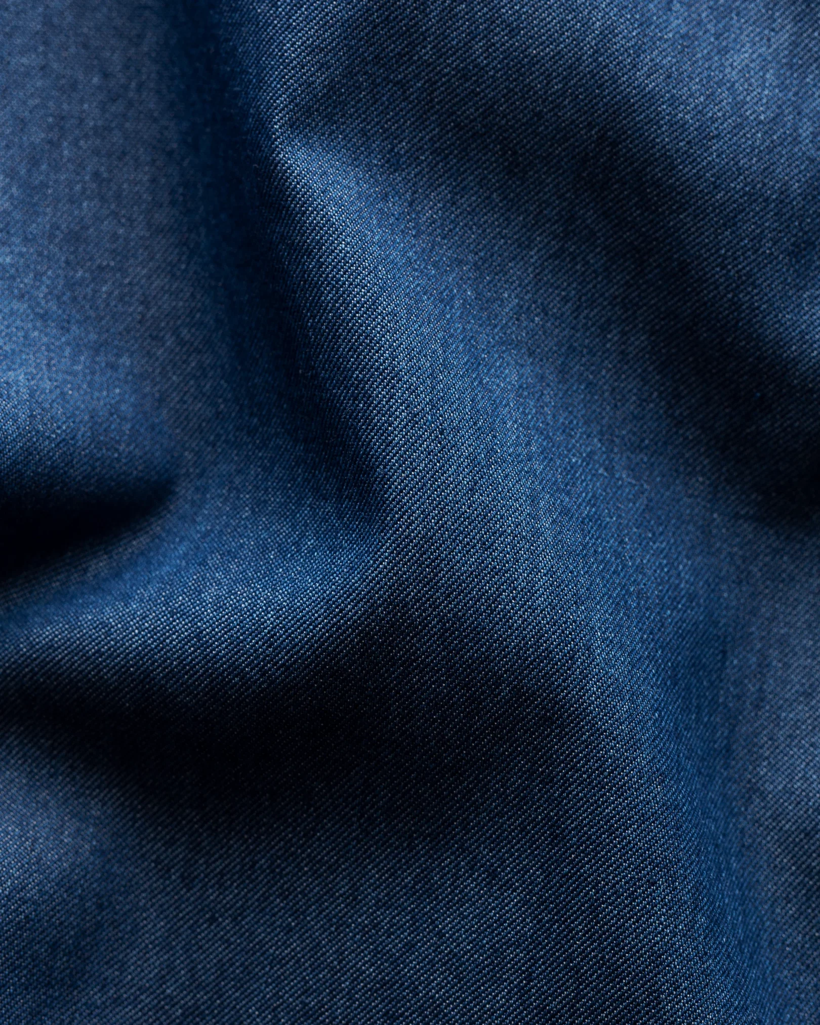 Eton - mid blue denim shirt button down
