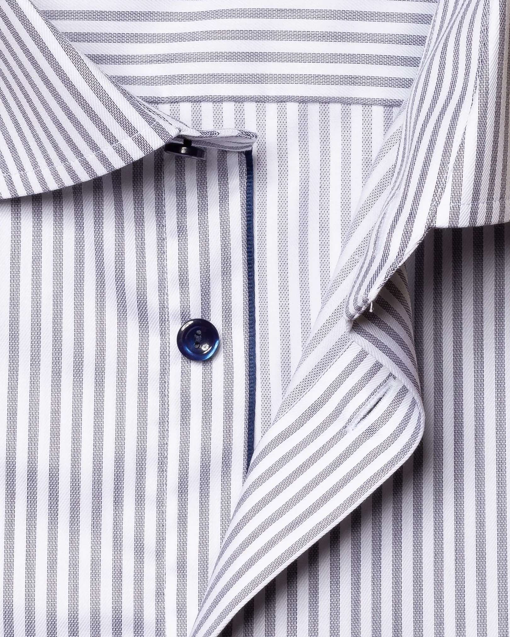 Eton - dark blue striped signature twill shirt