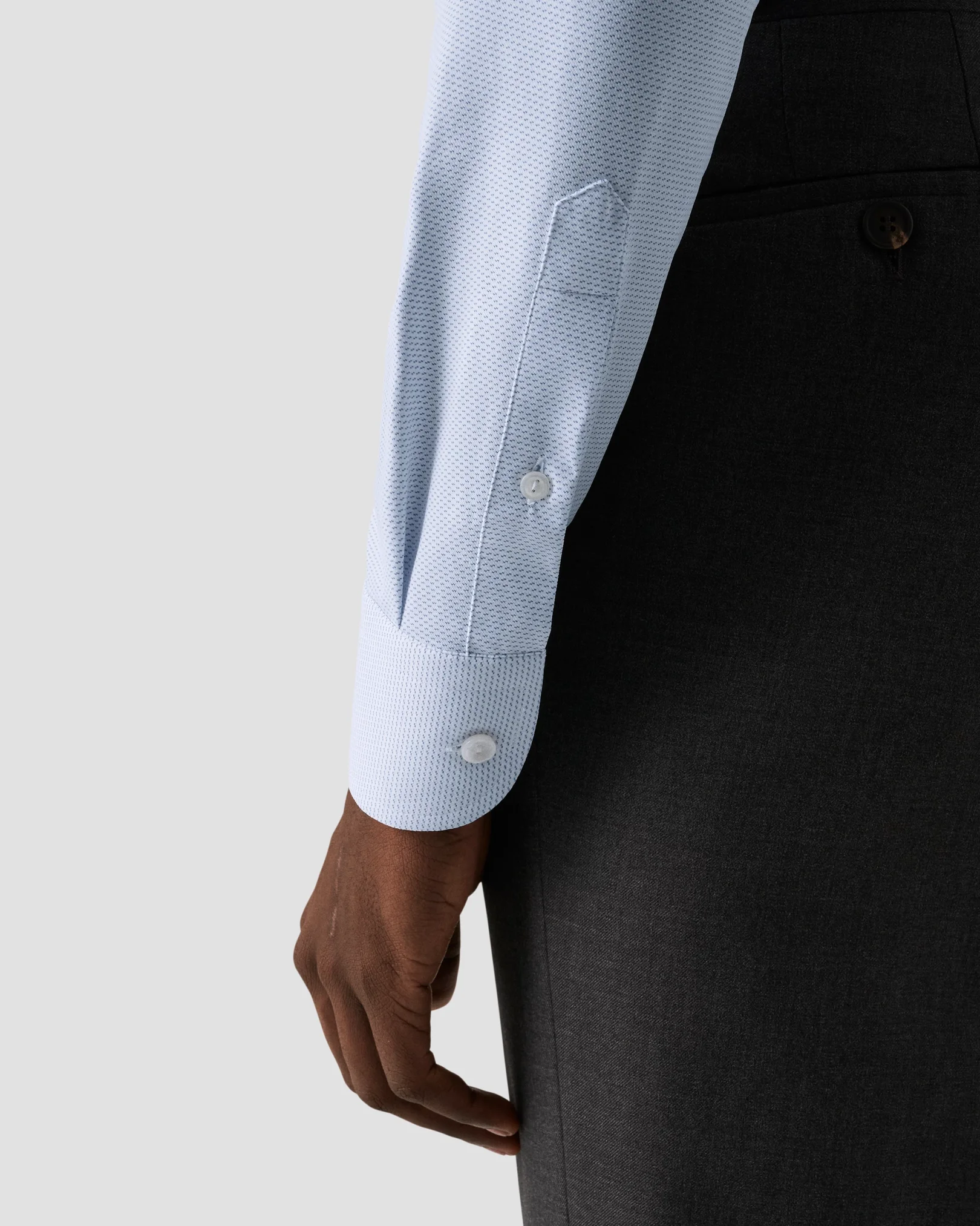 Eton - light blue semi solid four way