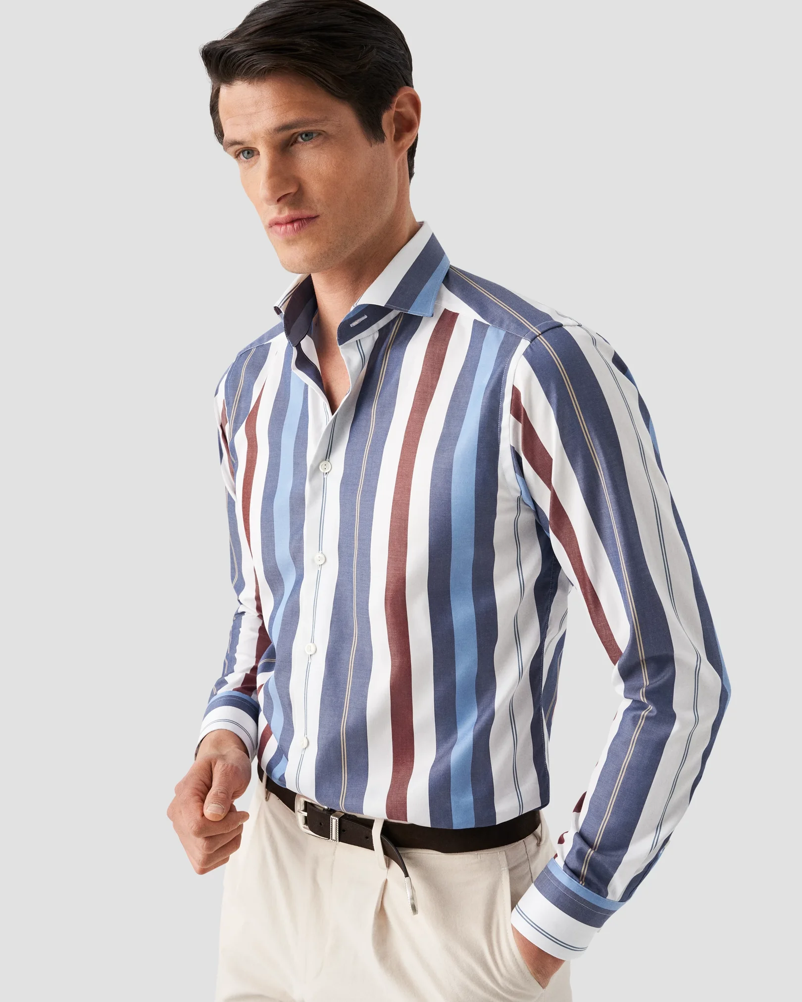 Eton - red signature twill