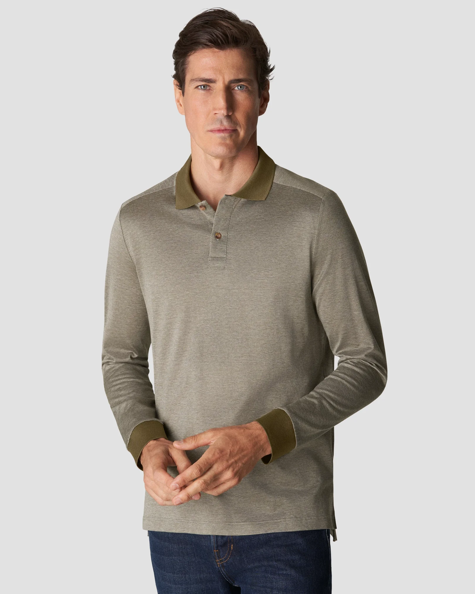 Eton - light green knit jaquard knitted