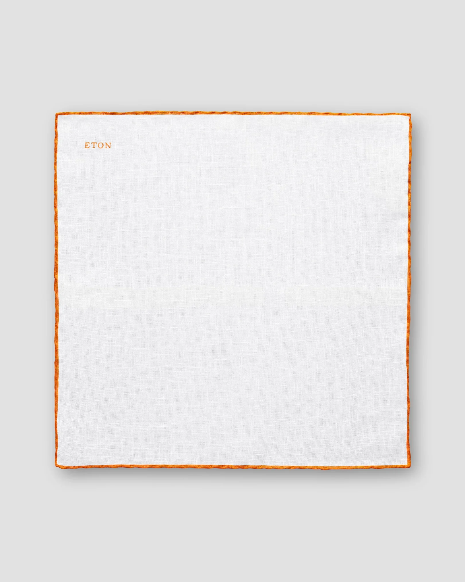 Eton - orange linen pocket square