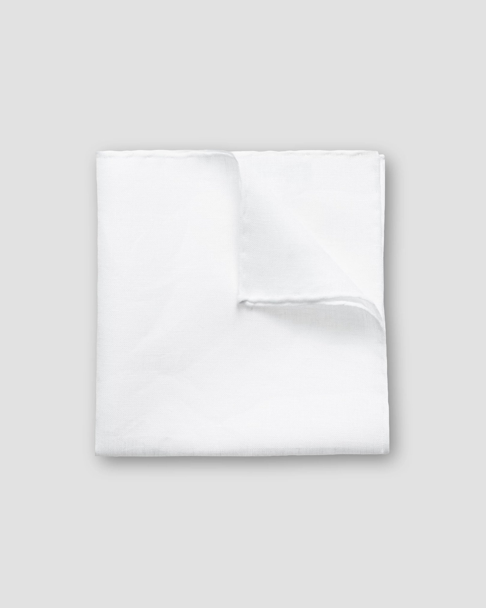 Eton - White Linen Pocket Square