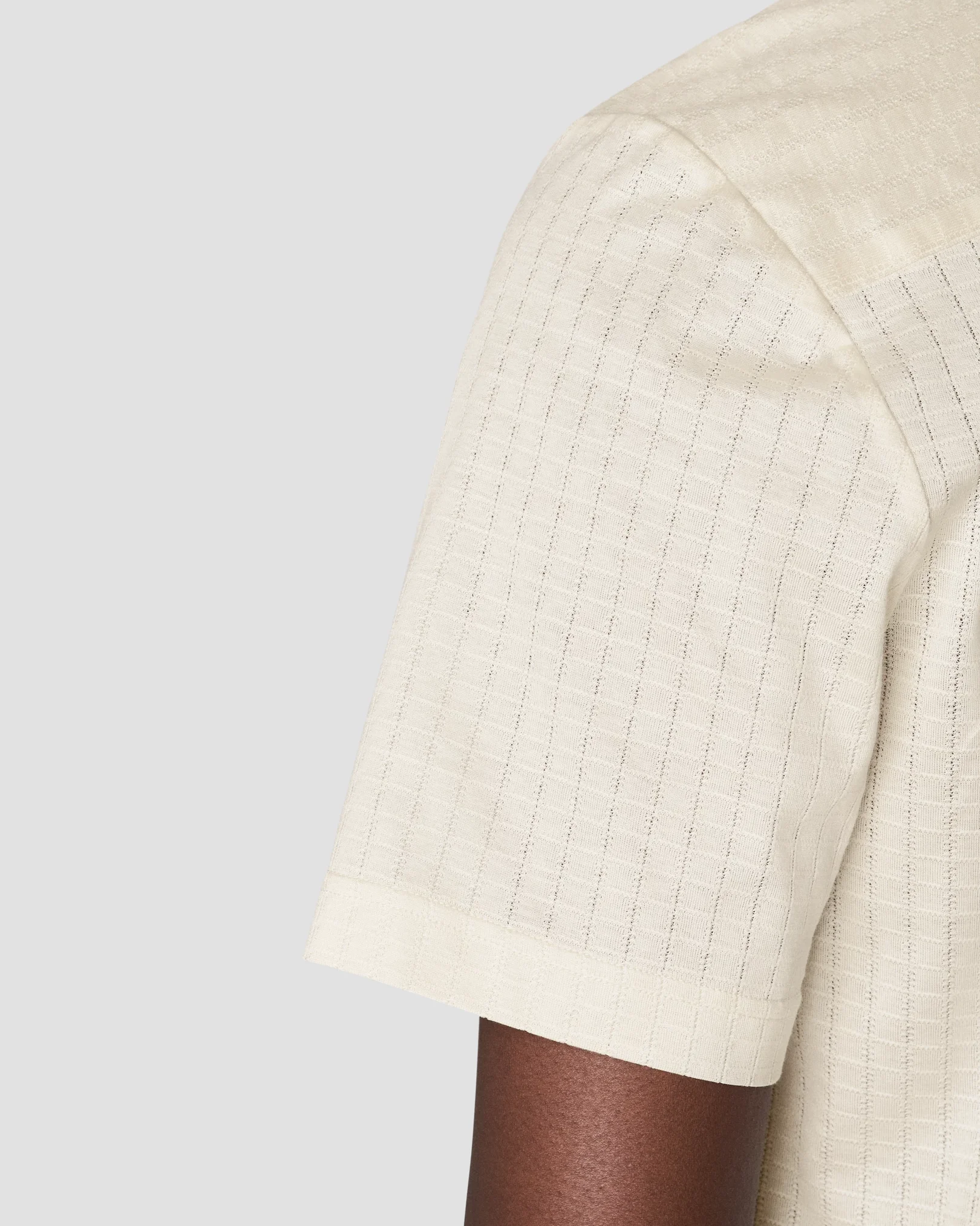 Eton - white jacquard knit