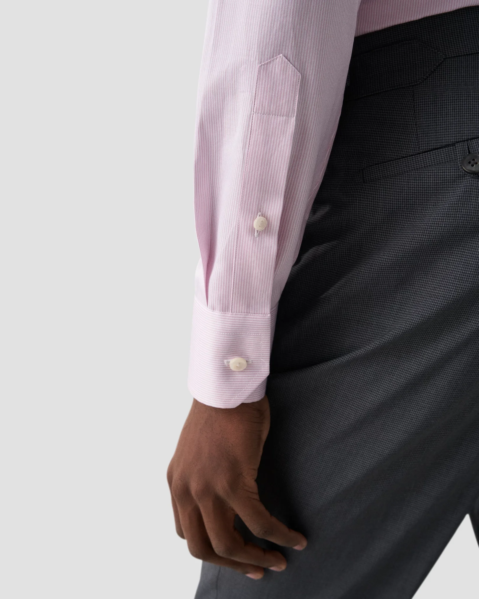Eton - light pink signature twill shirt