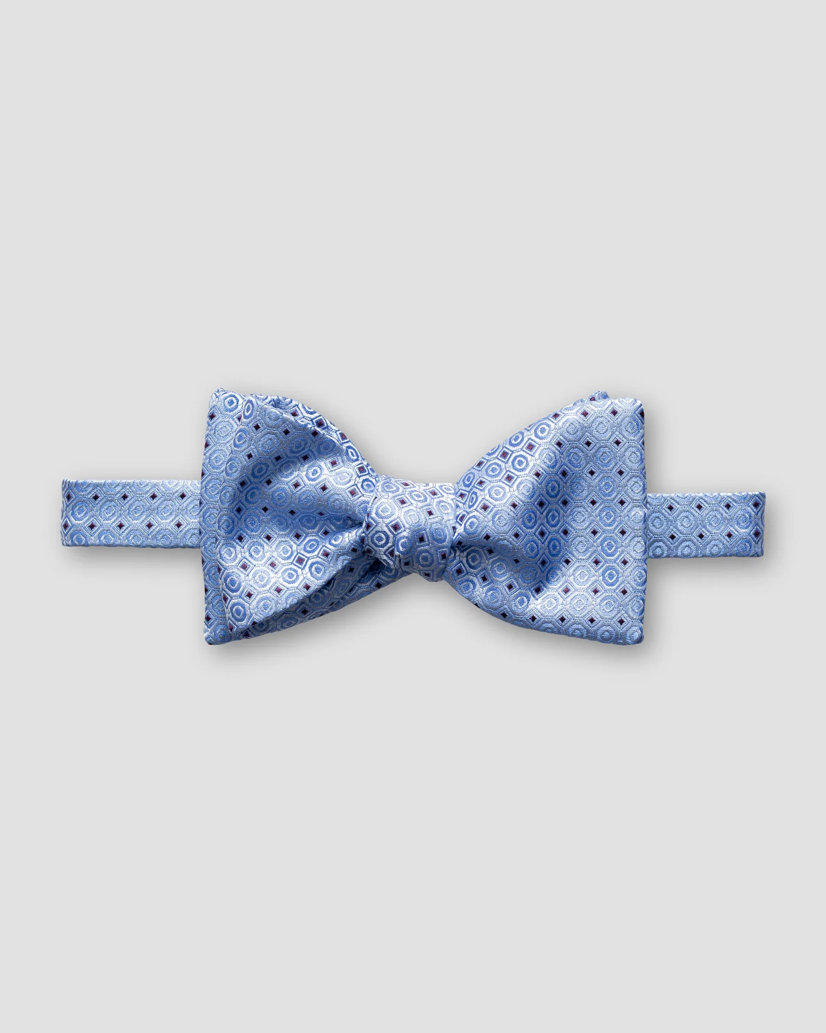 Eton - blue dotted bowtie self tied