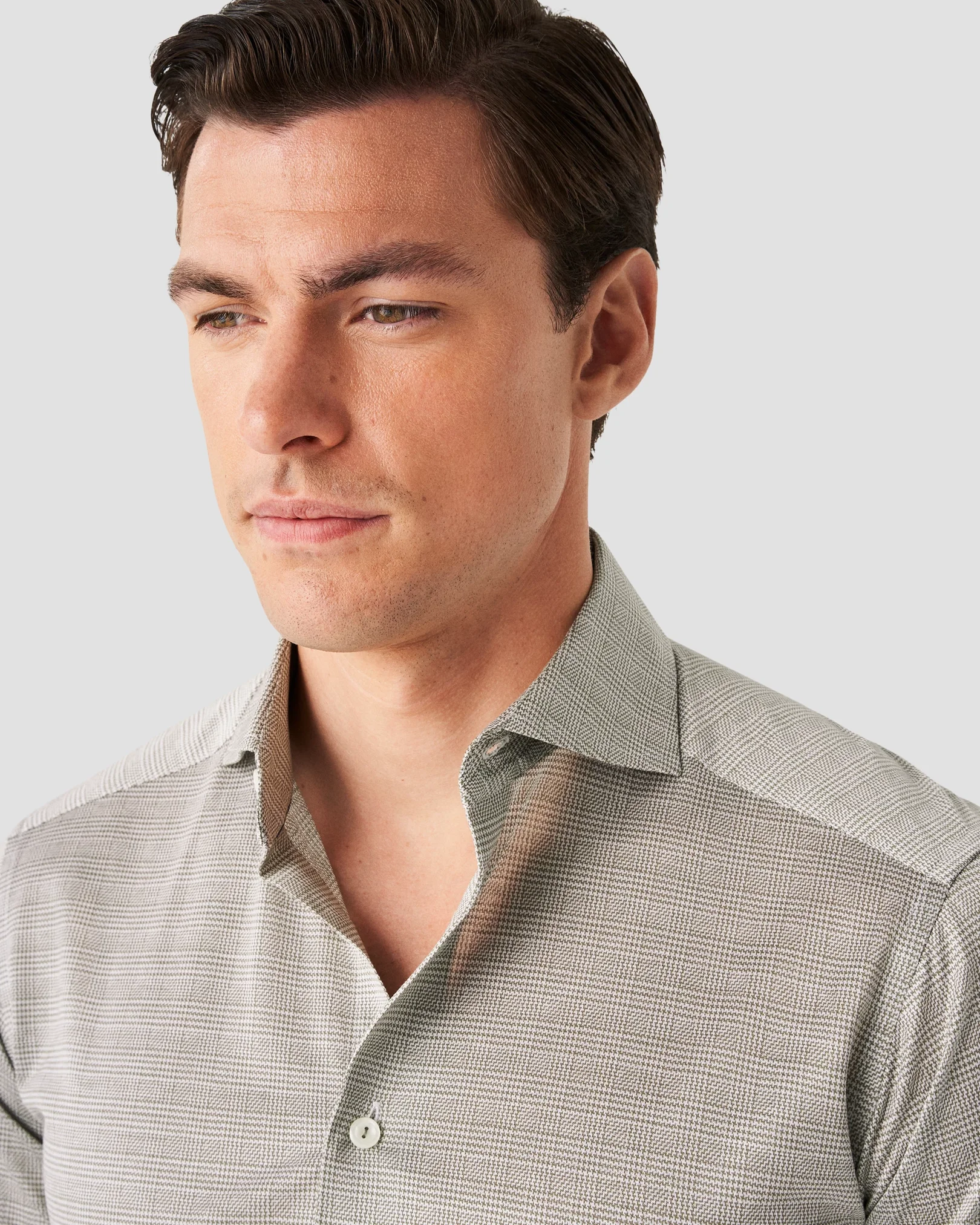 Eton - solid mid green knit king