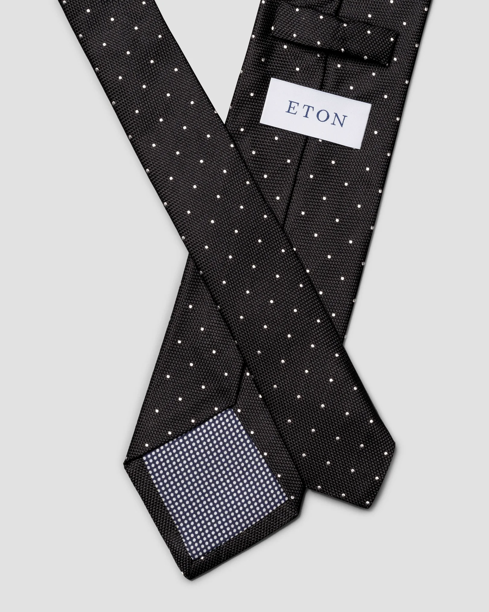 Eton - Polka Dot Woven Silk Tie