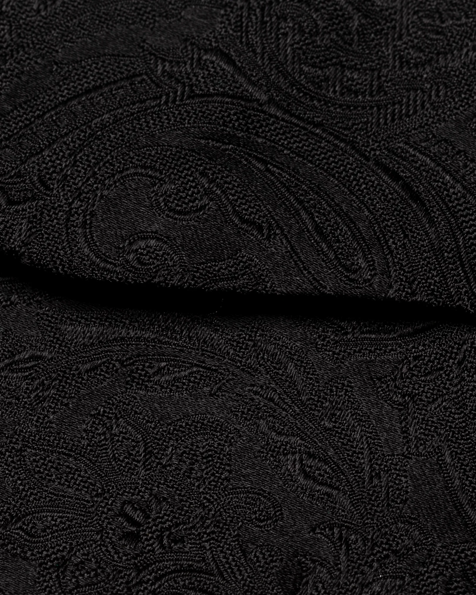 Eton - black paisley bow tie