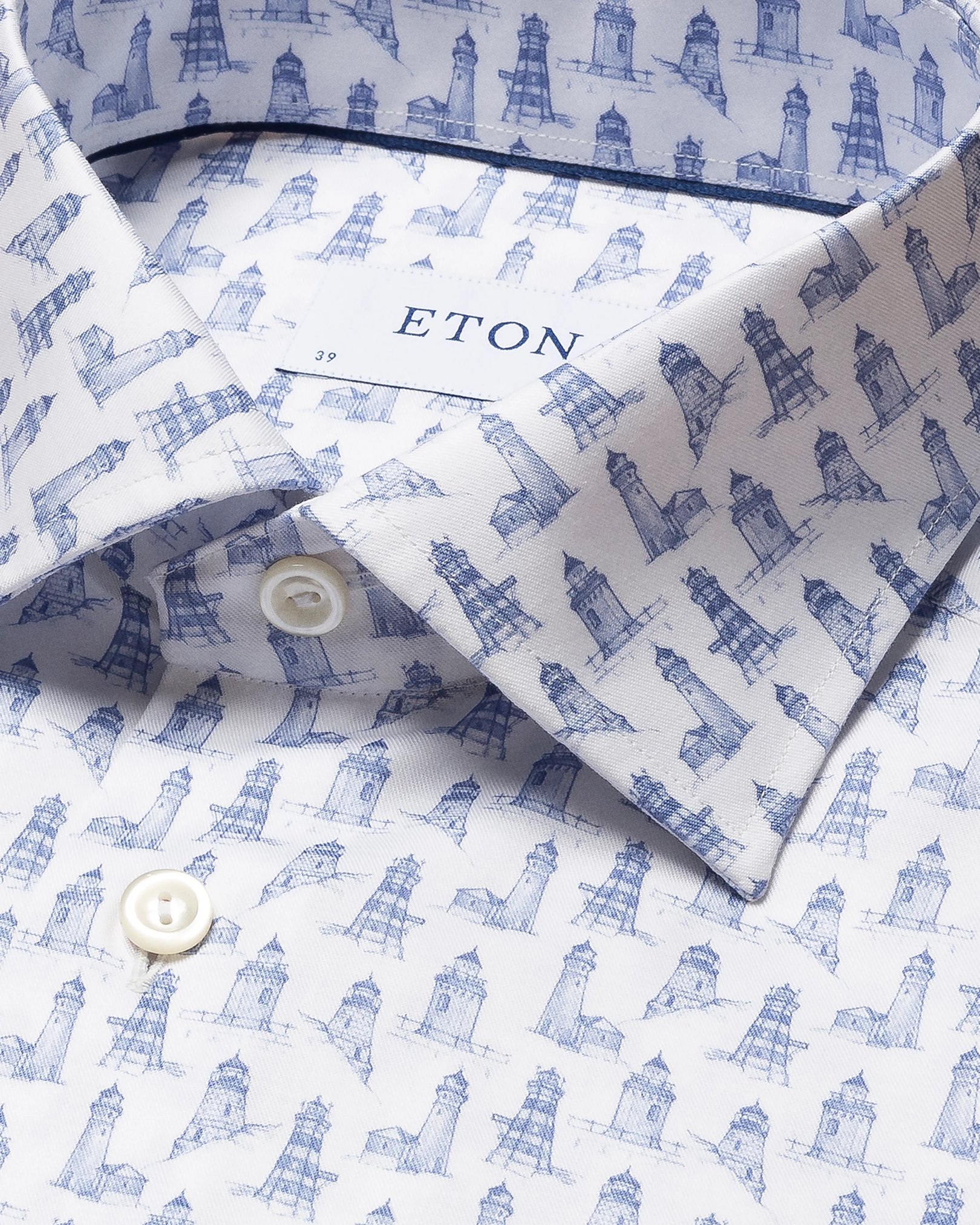 Eton - mid blue signature twill