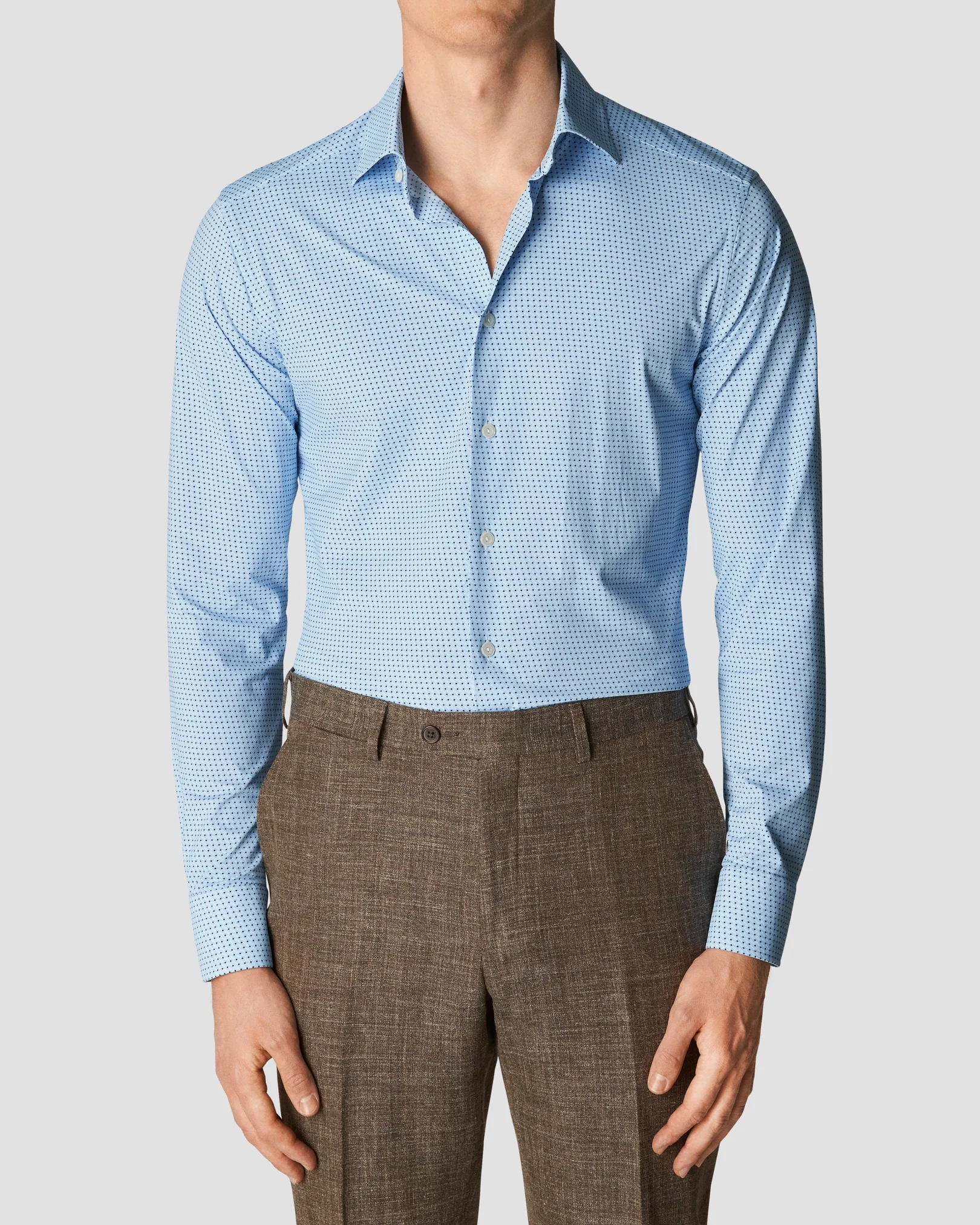 Eton - four way strech micro dotted