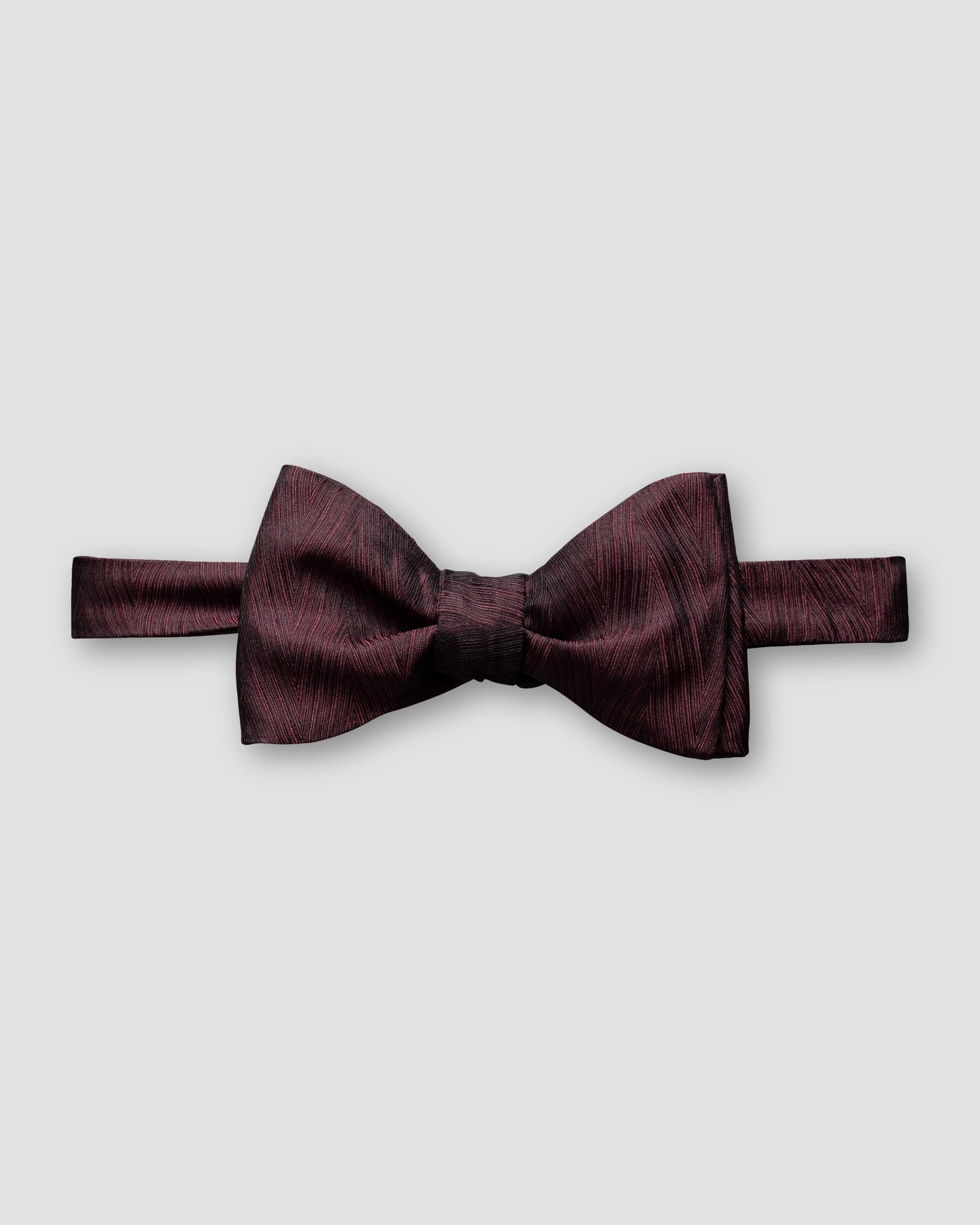 Eton - burgundy patterned silk bowtie