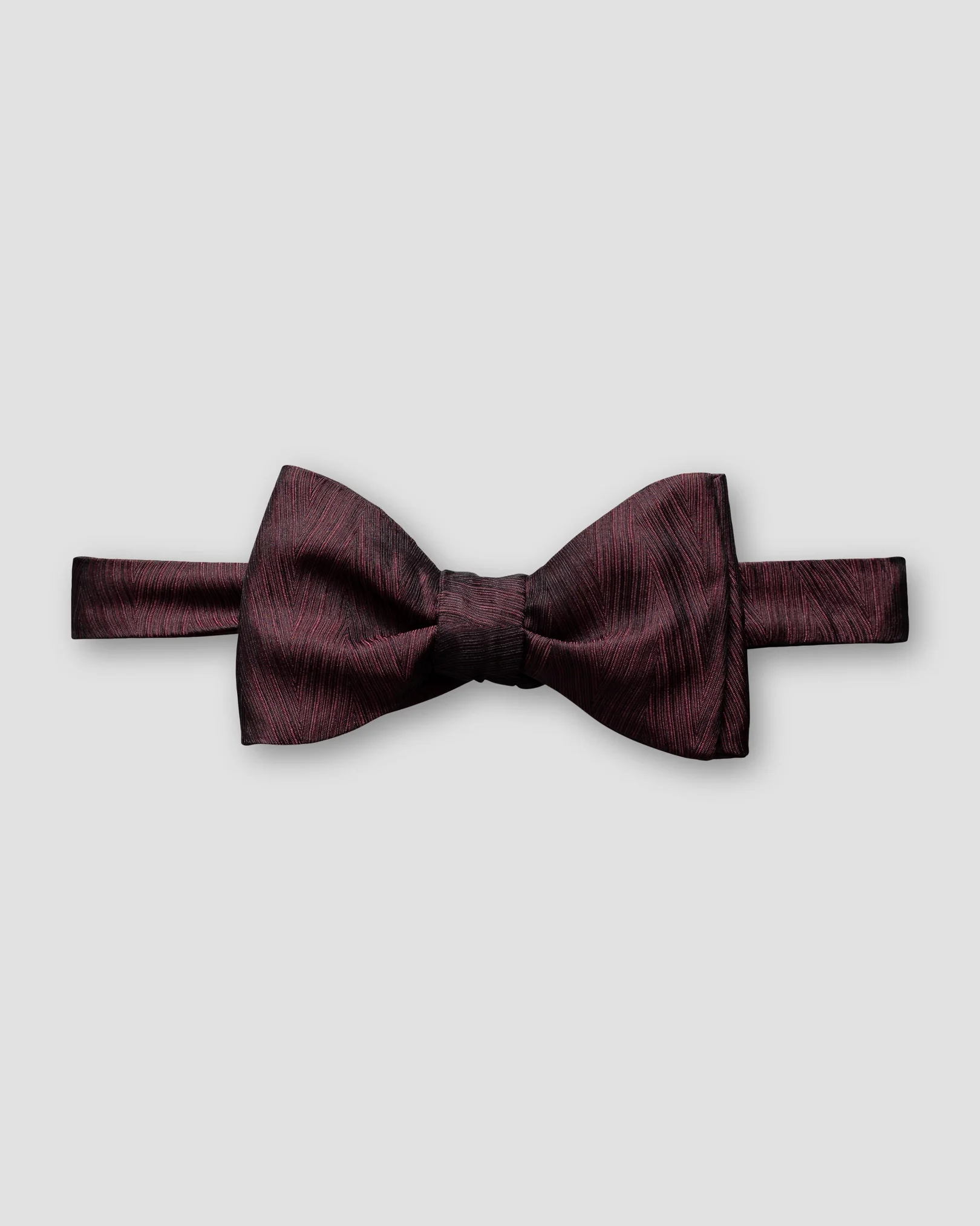 Eton - burgundy patterned silk bowtie