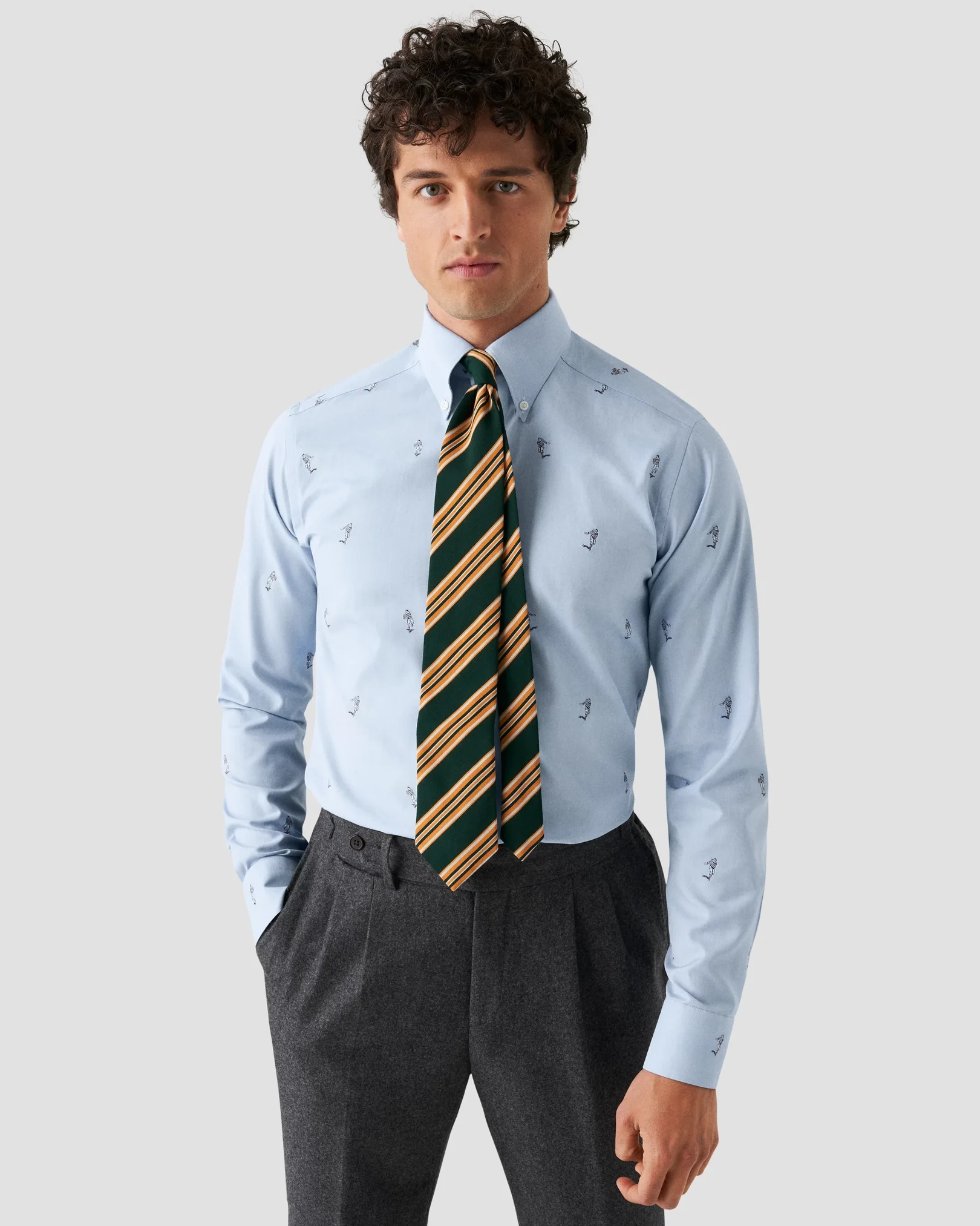 Eton - light blue flipper coupe