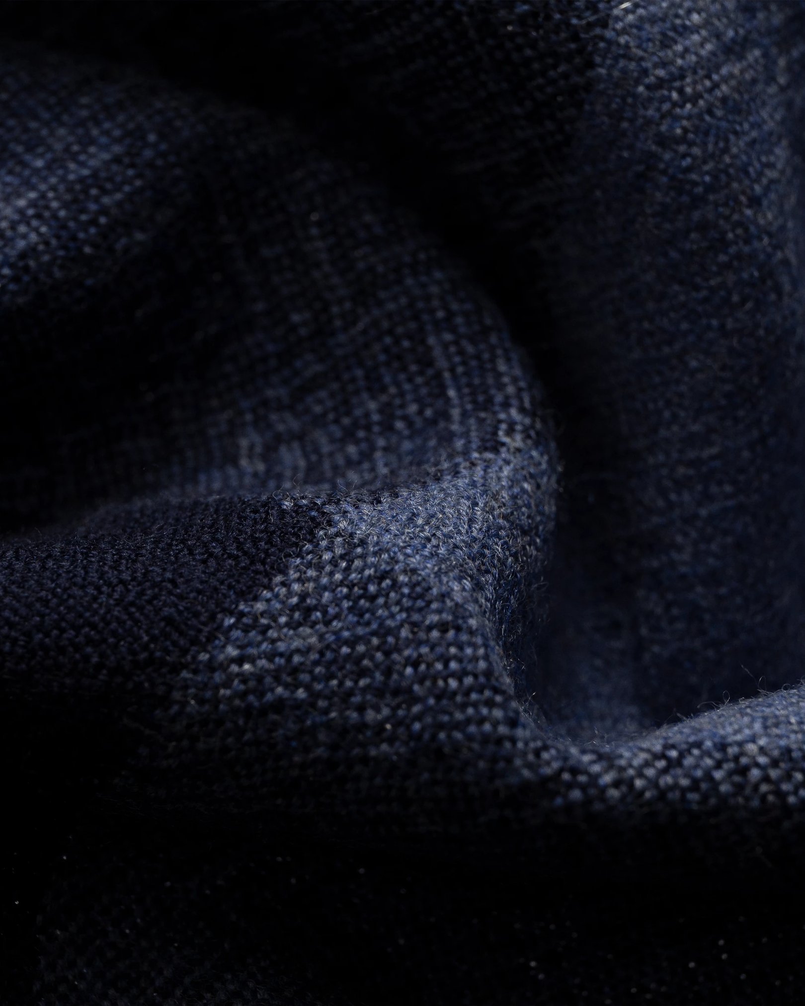 Eton - blue shades fringed wool scarf