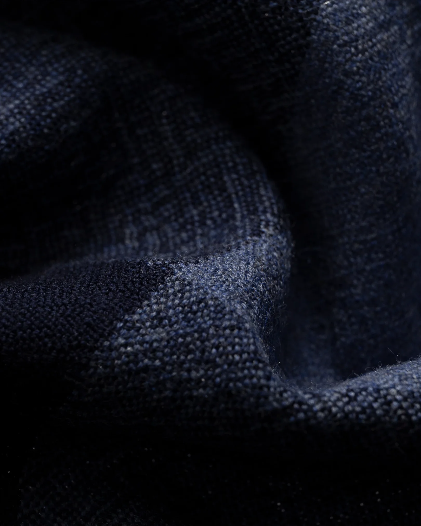 Eton - blue shades fringed wool scarf