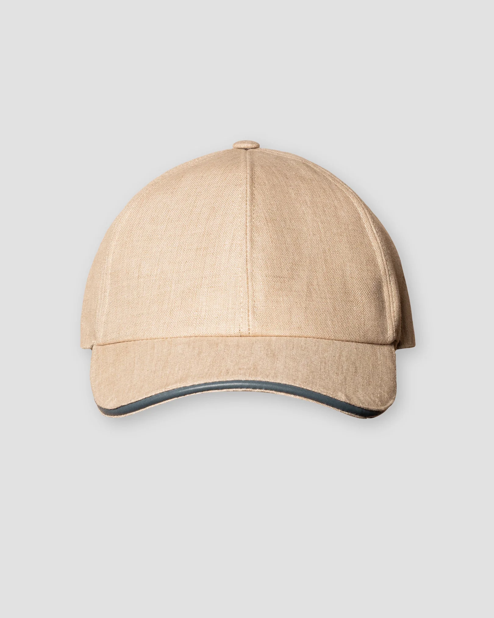 Eton - Light Brown Linen Twill Baseball Cap