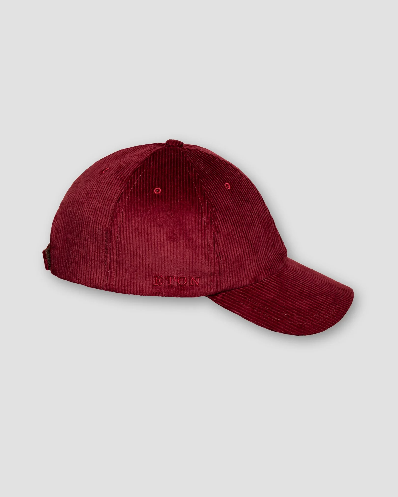 Eton - burgundy corduroy baseball cap