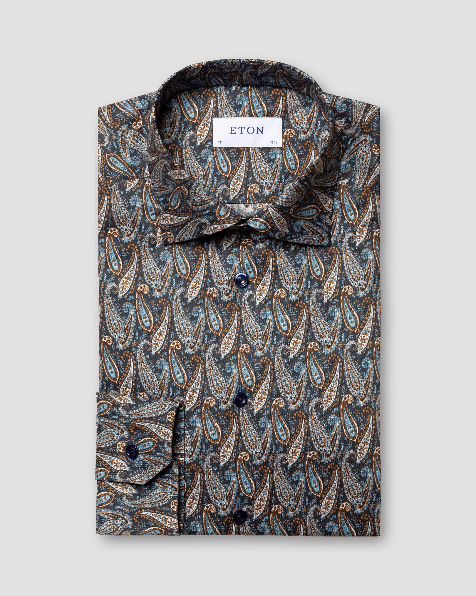 Eton - navy blue signature twill cutaway