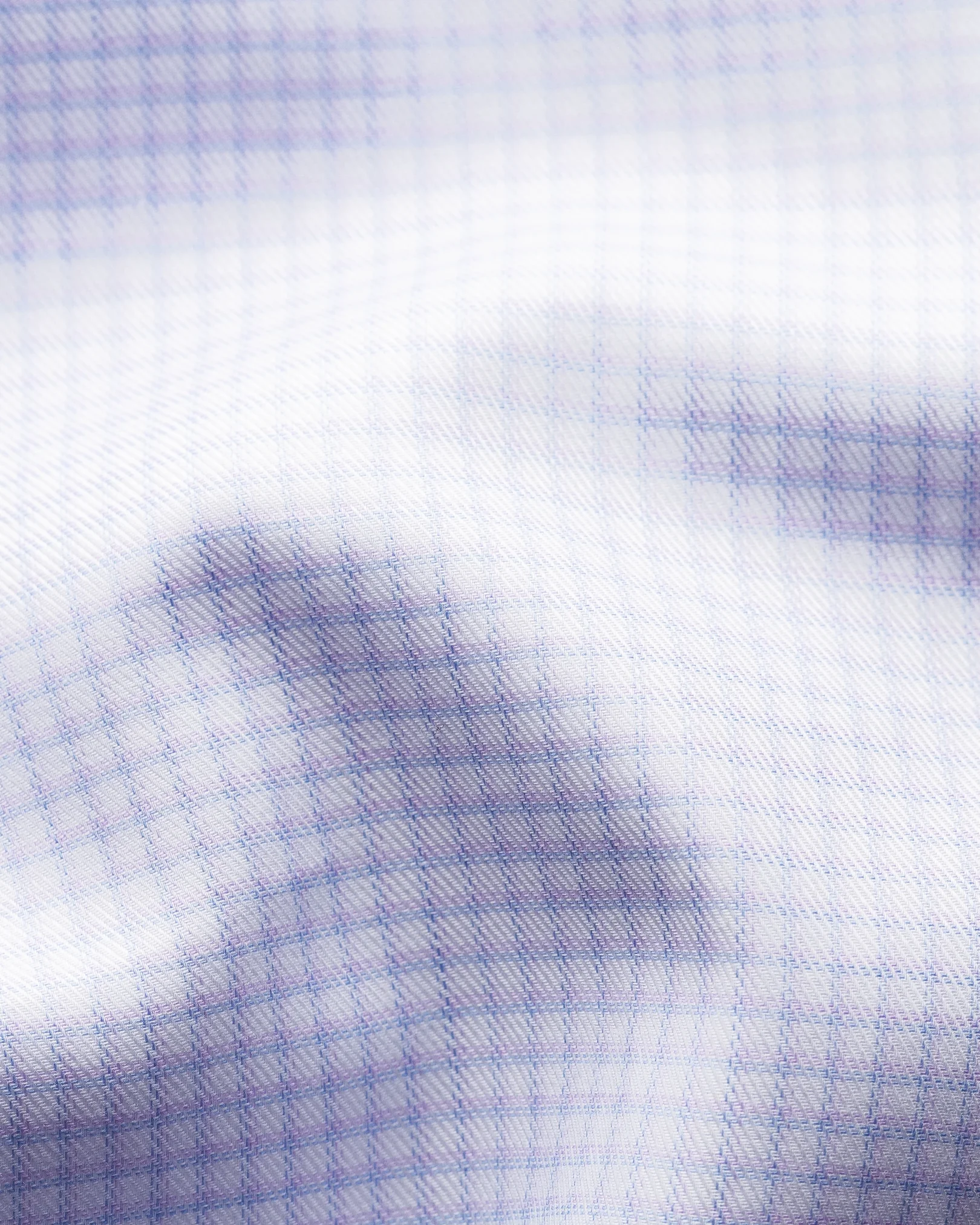 Eton - purple mini checked signature twill shirt
