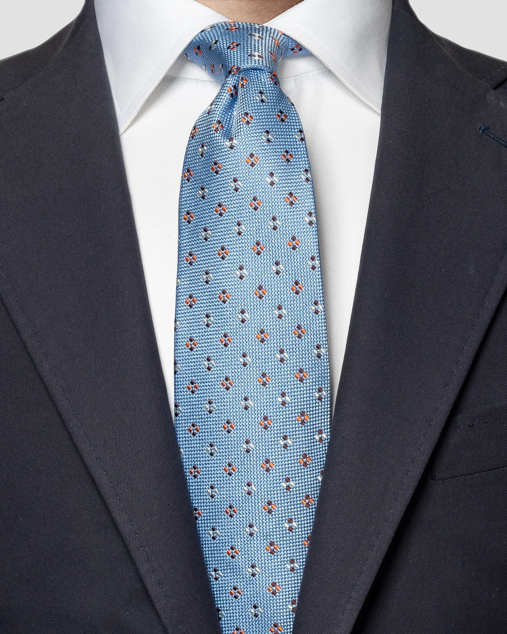 Eton - dark blue panama silk