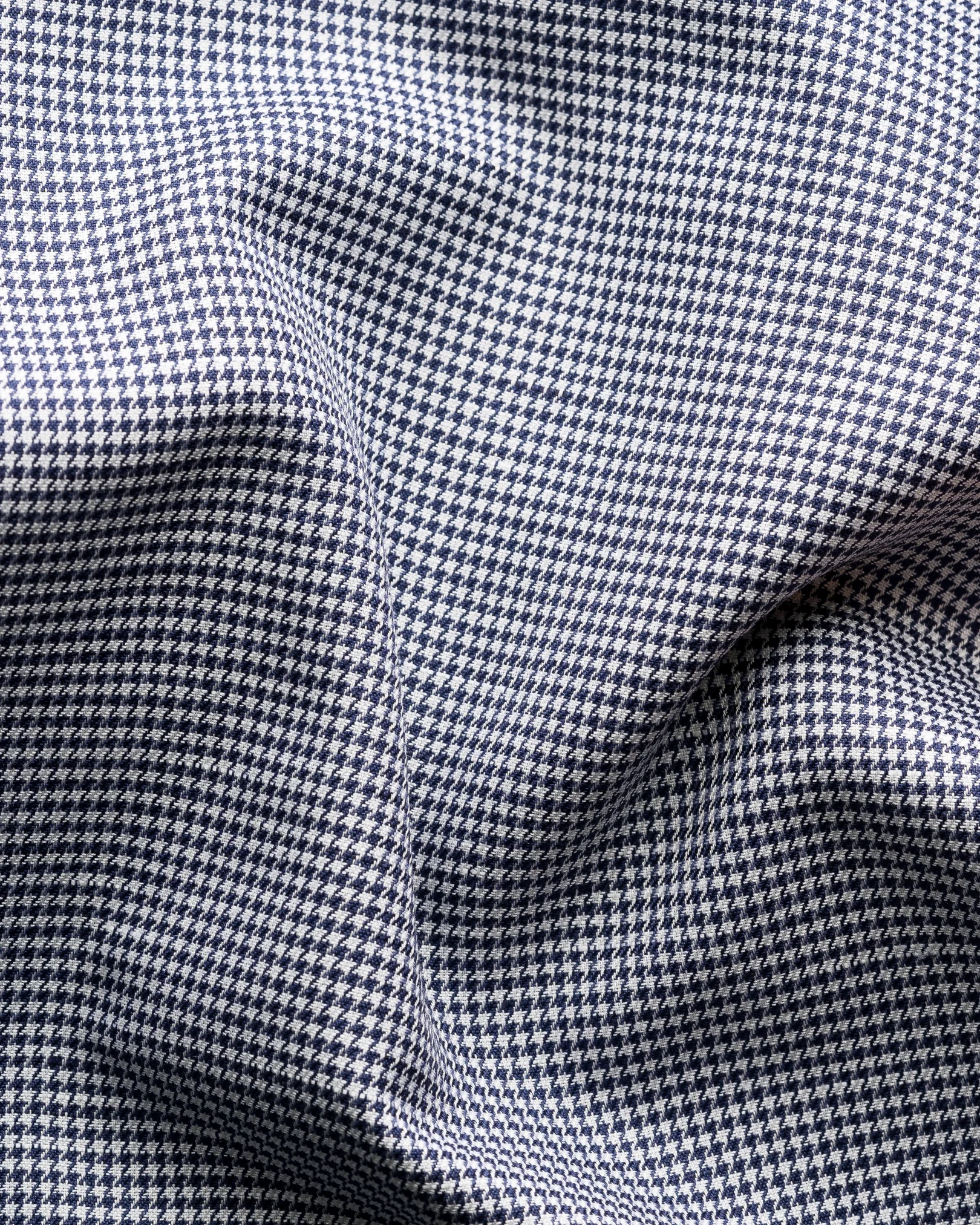 Eton - houndstooth cotton linen shirt