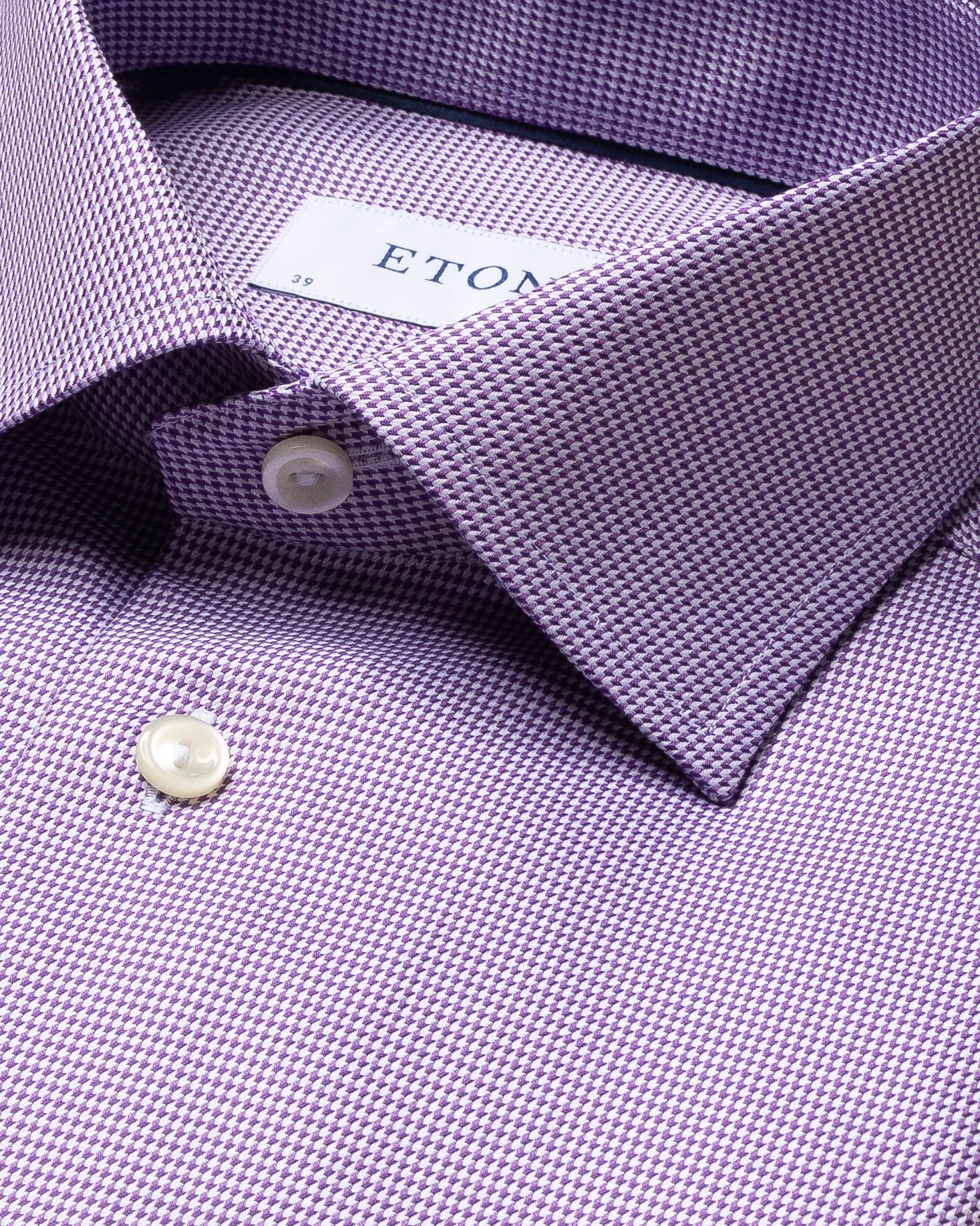 Eton - purple twill shirt