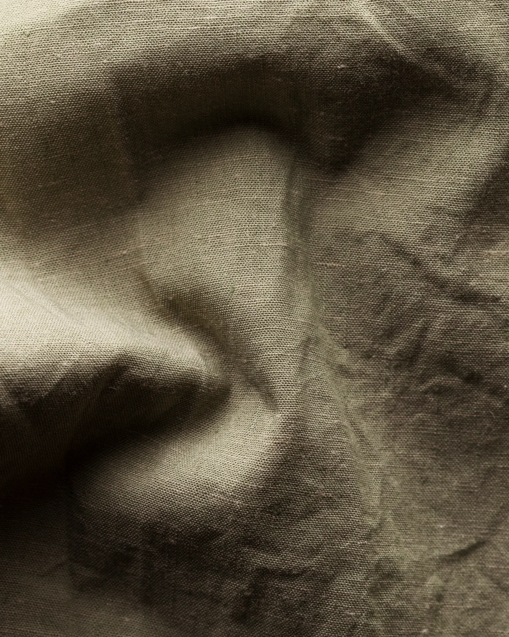 Eton - khaki cotton linen shirt soft