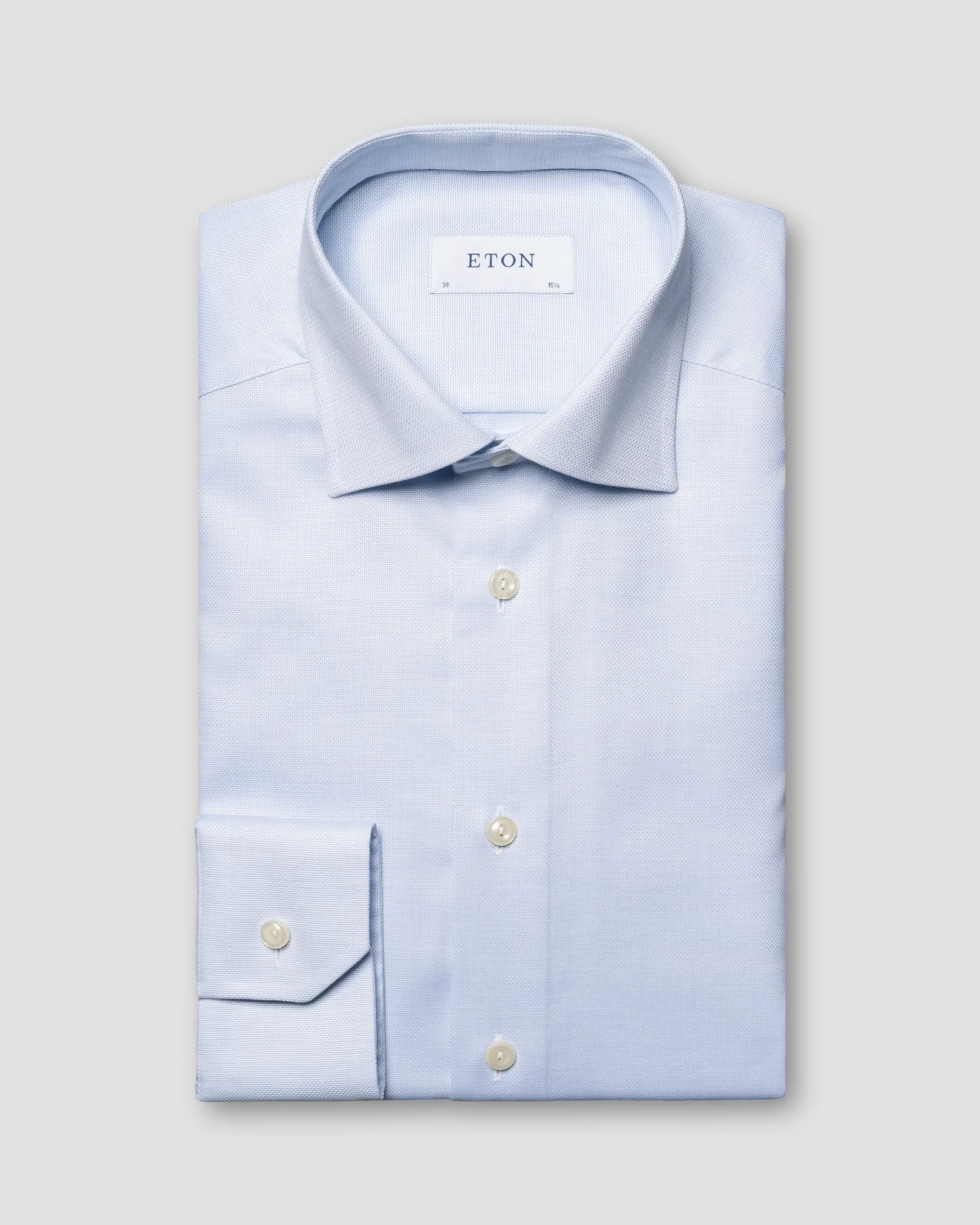 Eton - light blue royal dobby cutaway